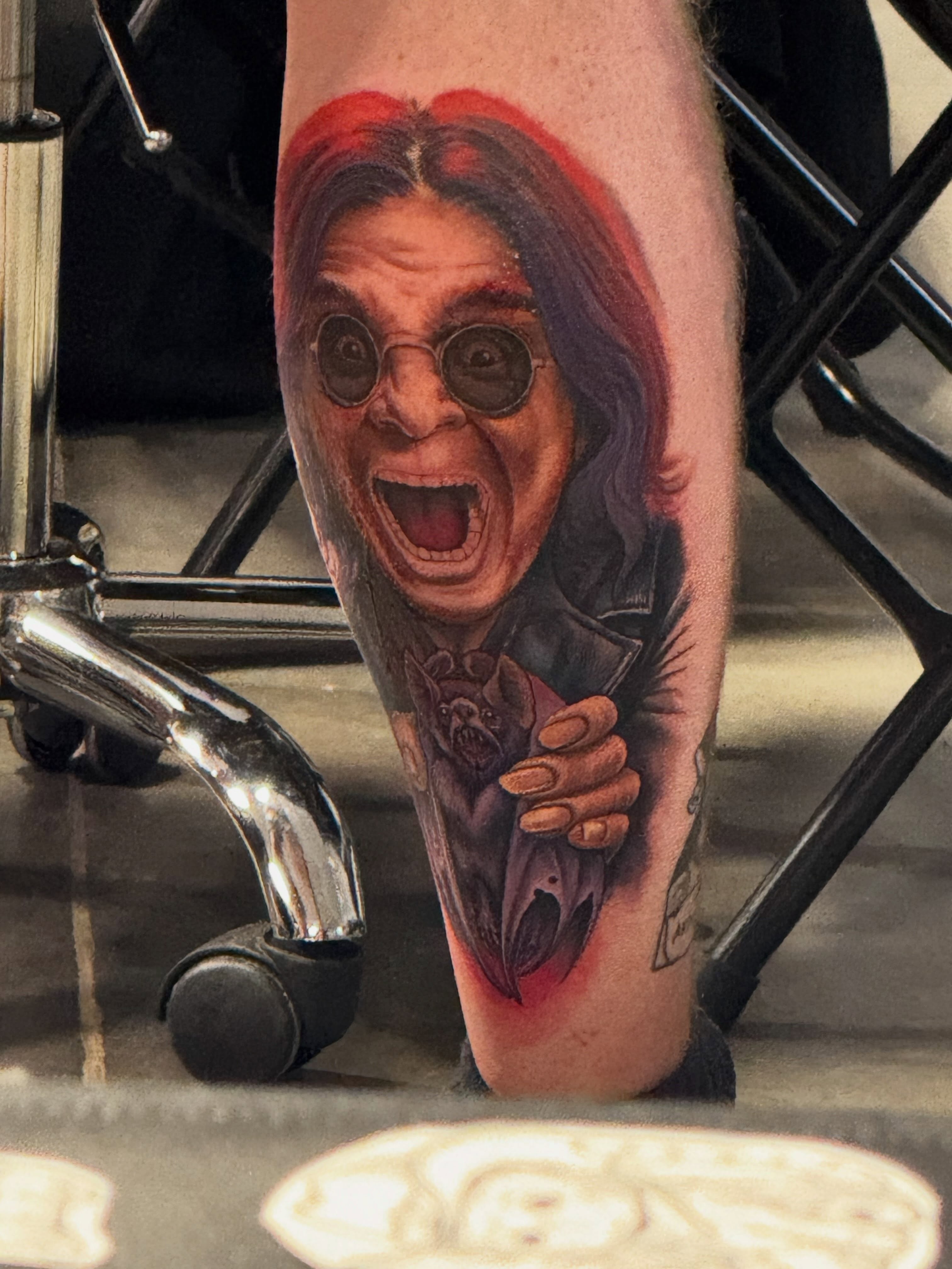 Horror character realism tattoo on the forearm by Alejandro Zaragoza