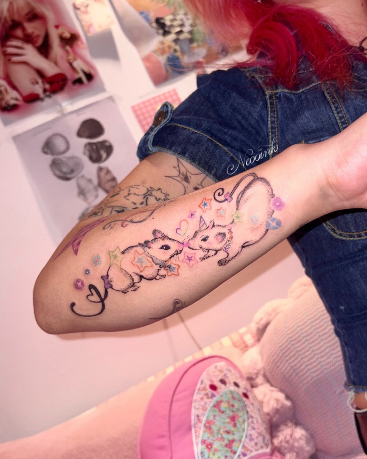 Tattoo by @neooink — new_school, dotwork