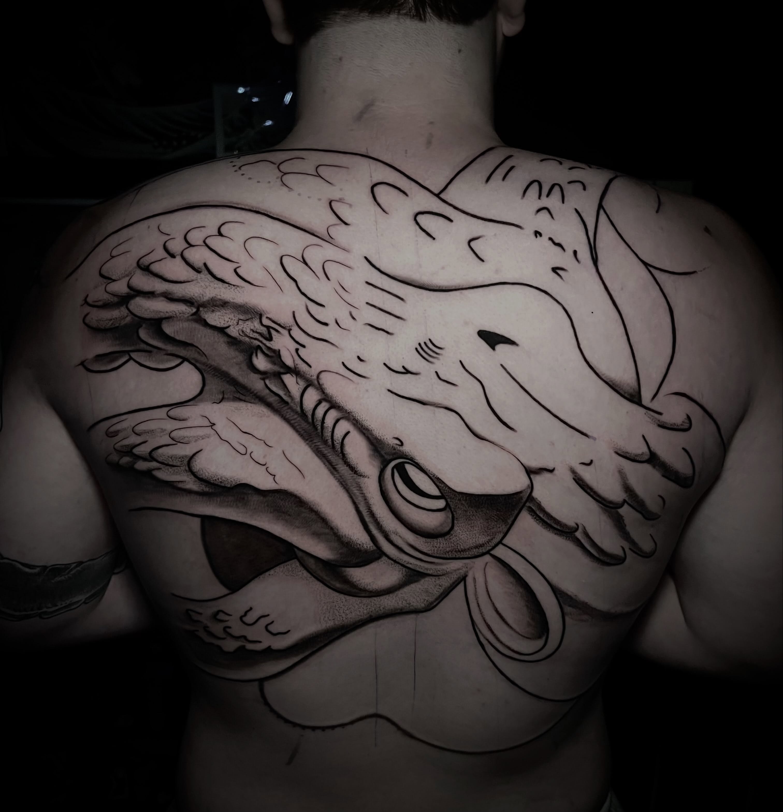 Tattoo by @jamesrichtattoos — american_traditional, black_and_grey