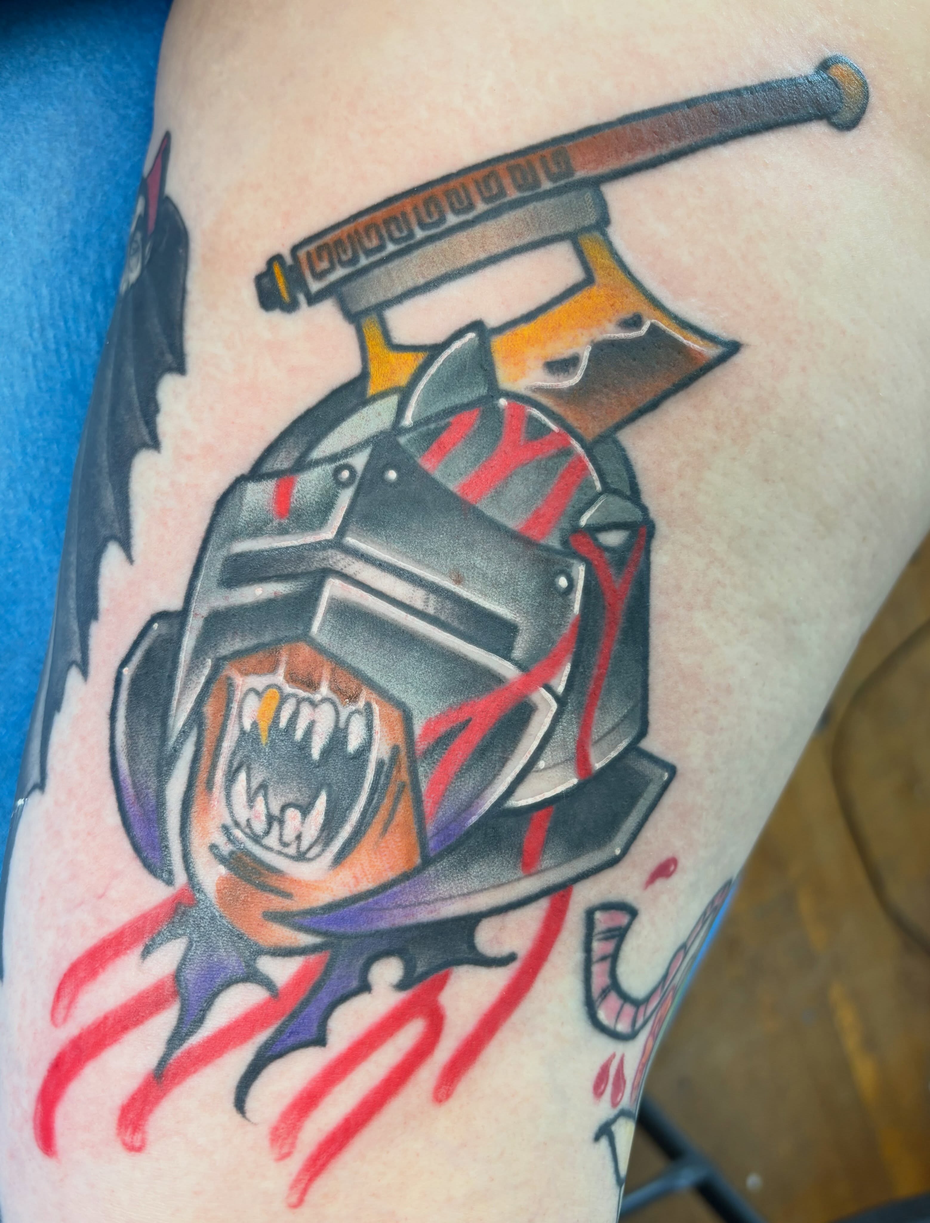 Tattoo by @ash_wv — american_traditional, dark_realism