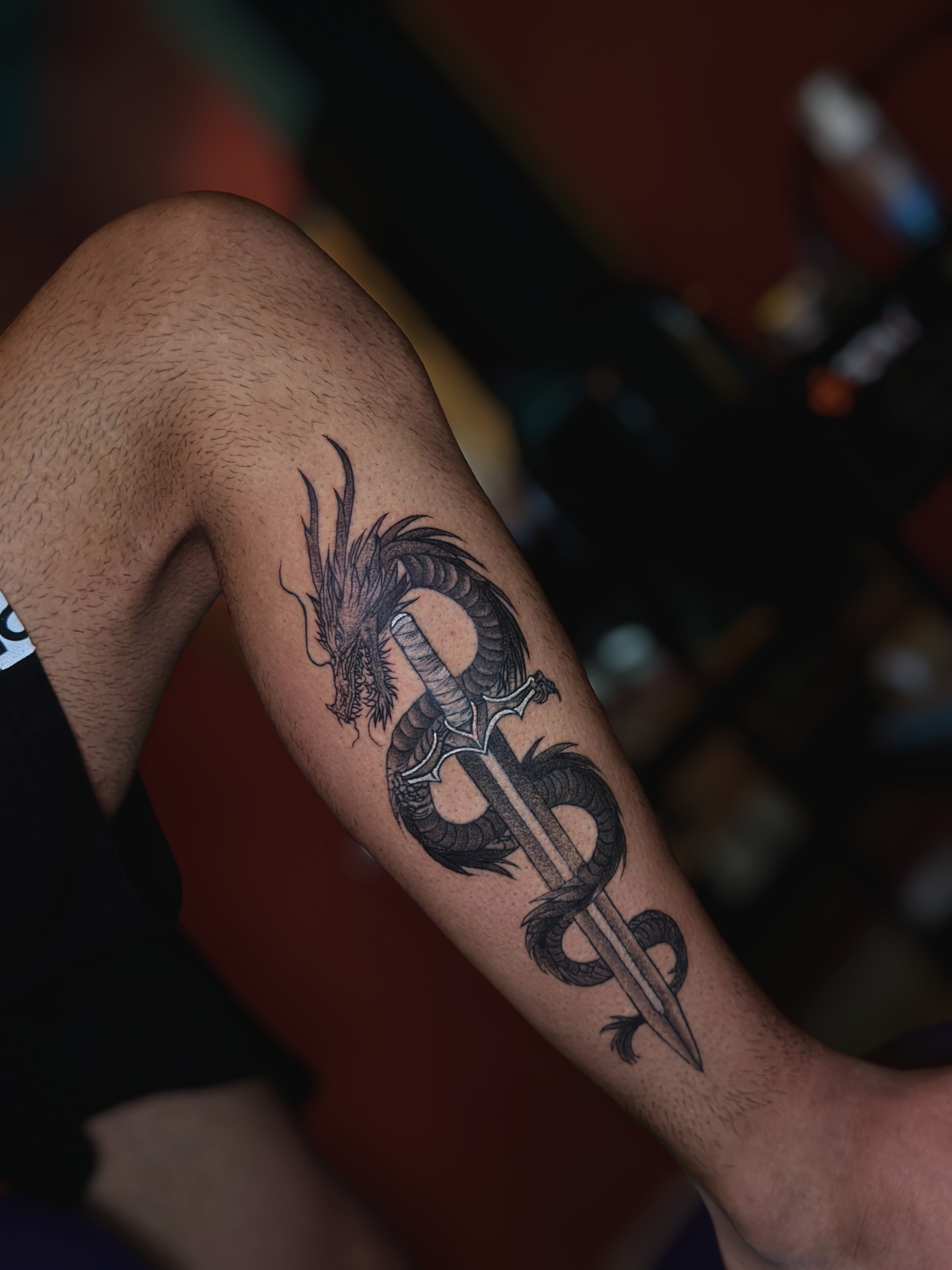 Tattoo by @relicglow_ink — black_and_grey