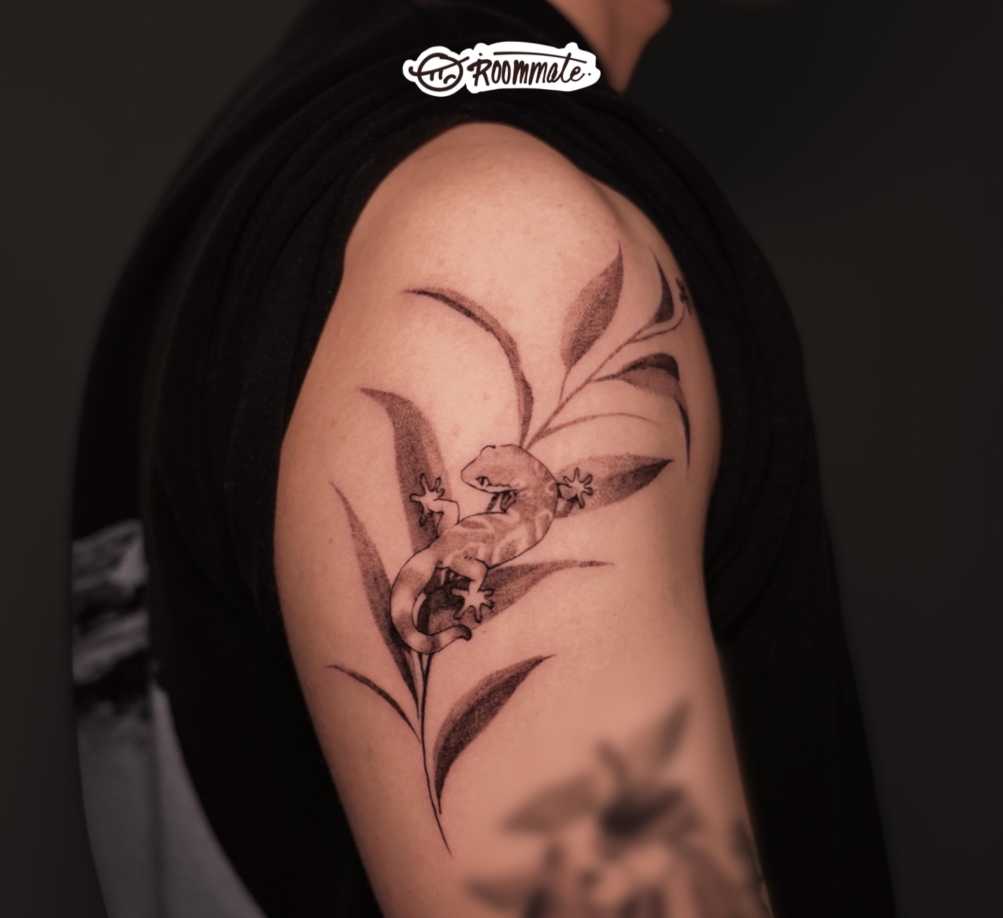Tattoo by @roommate_tat — black_and_grey
