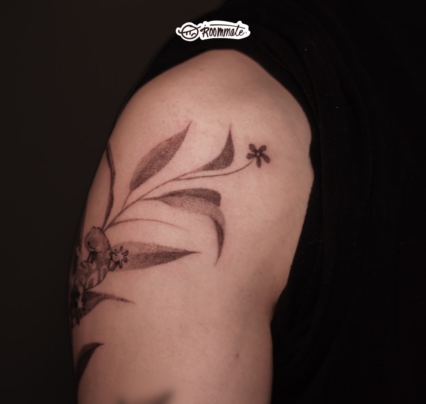 Tattoo by @roommate_tat — black_and_grey