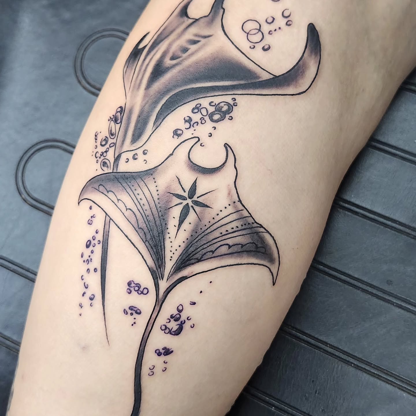 Tattoo by @timbishop_tattoos — dotwork, black_and_grey