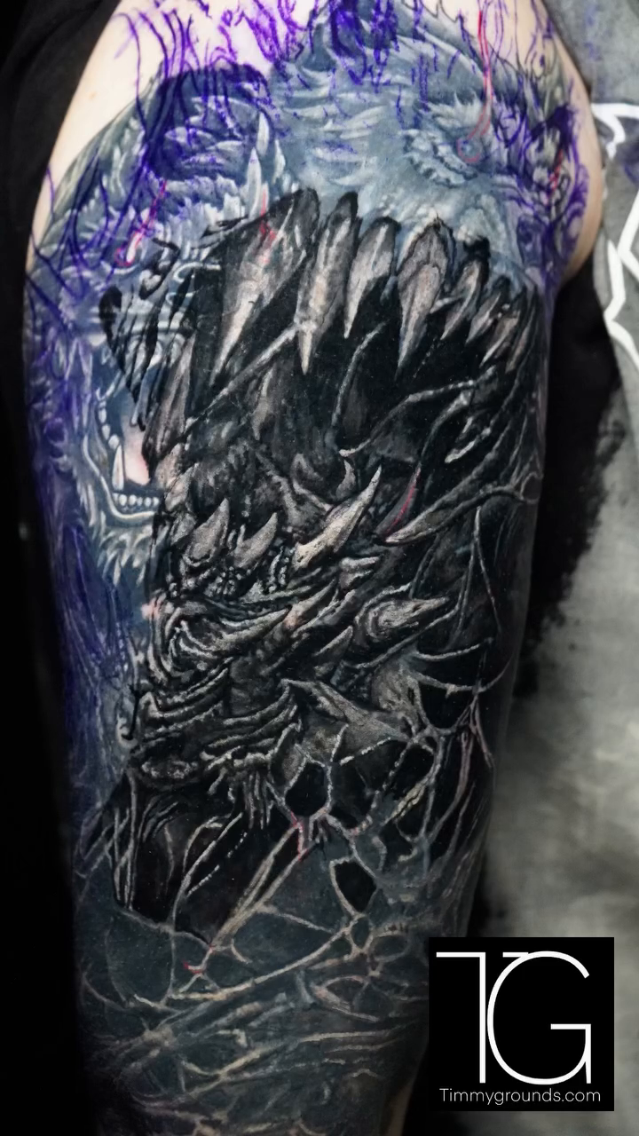 Tattoo by @timmy.grounds — black_and_grey, realism