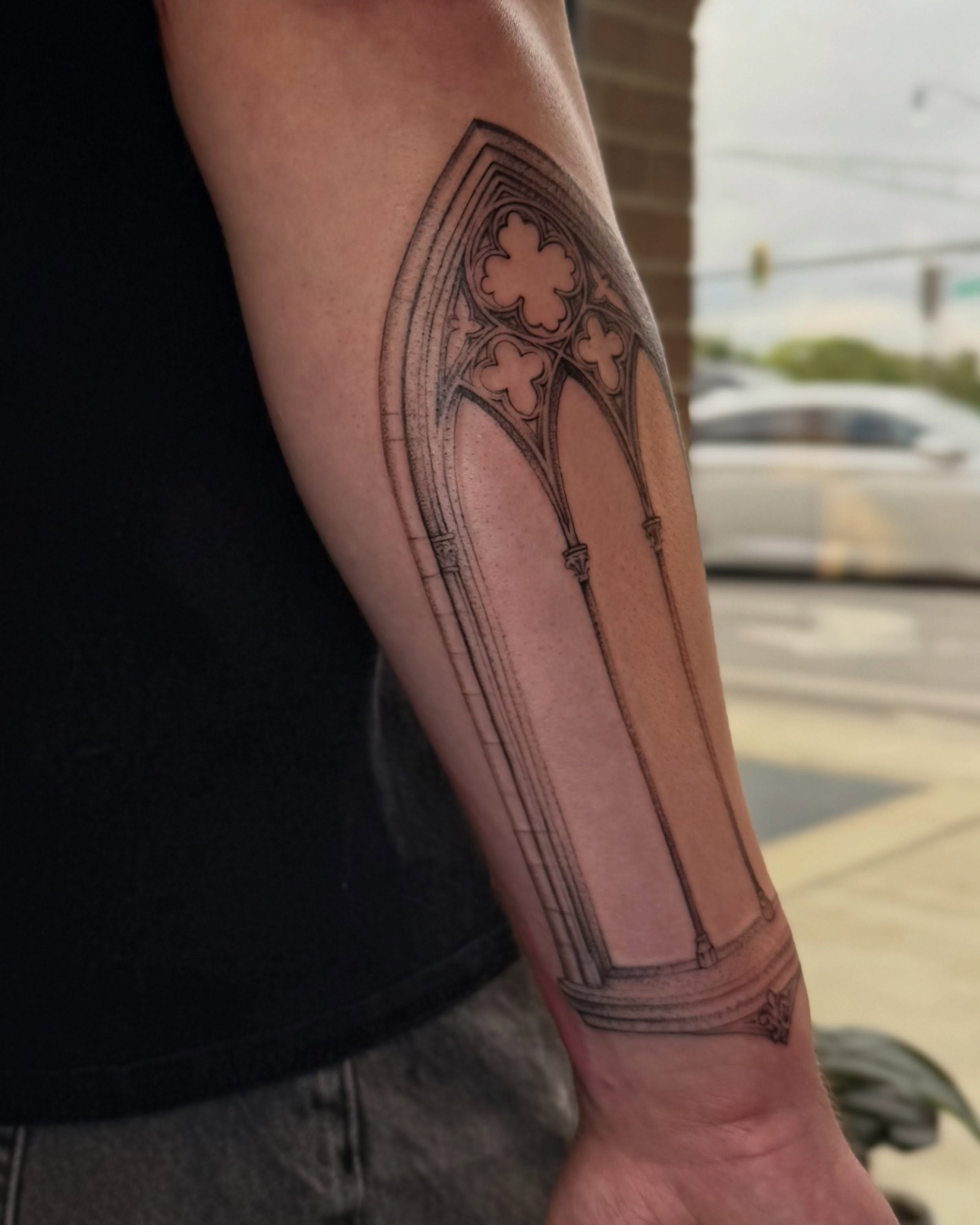 Tattoo by @carsytat — black_and_grey