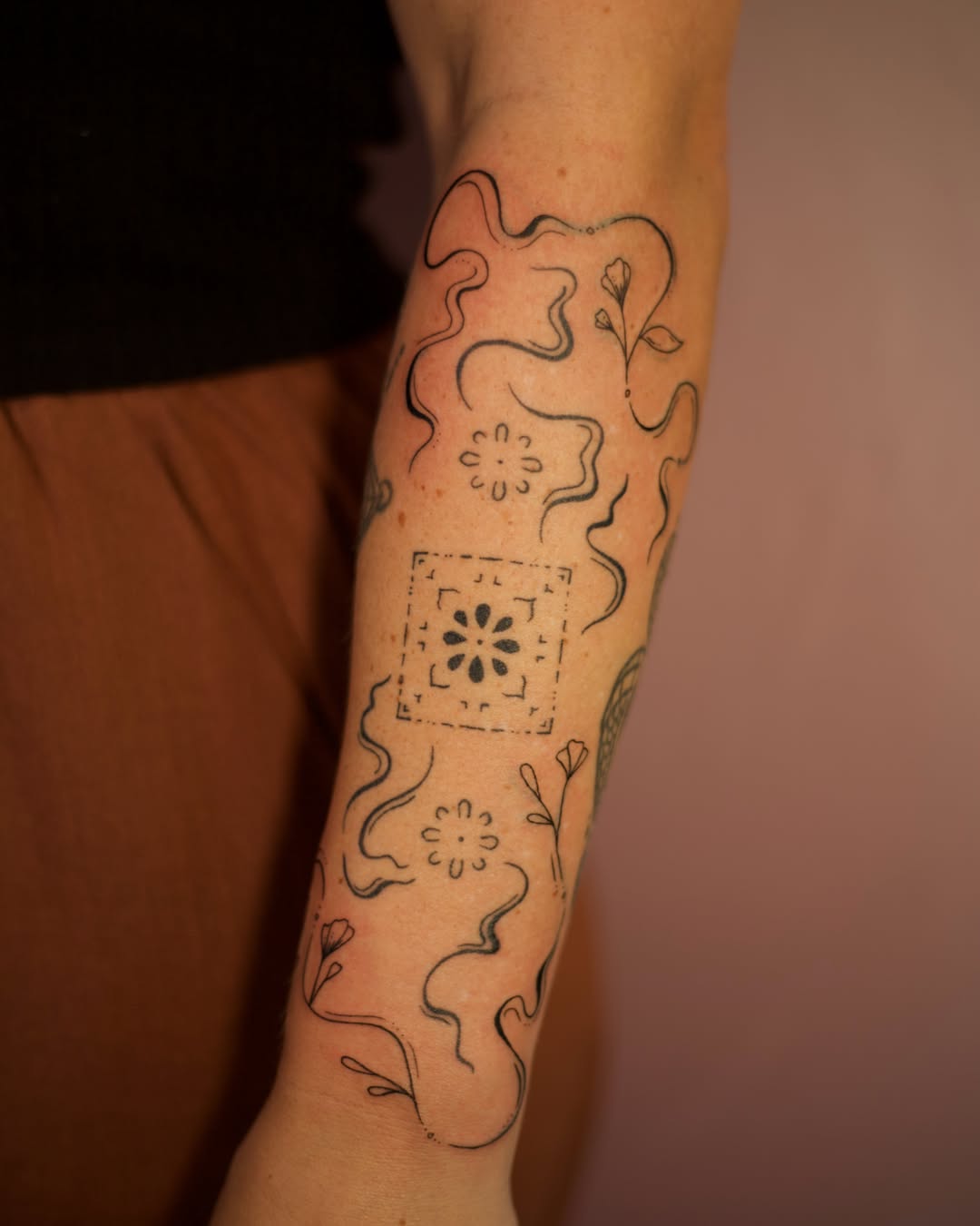 Tattoo by @gingerteatattoos — geometric, ornamental