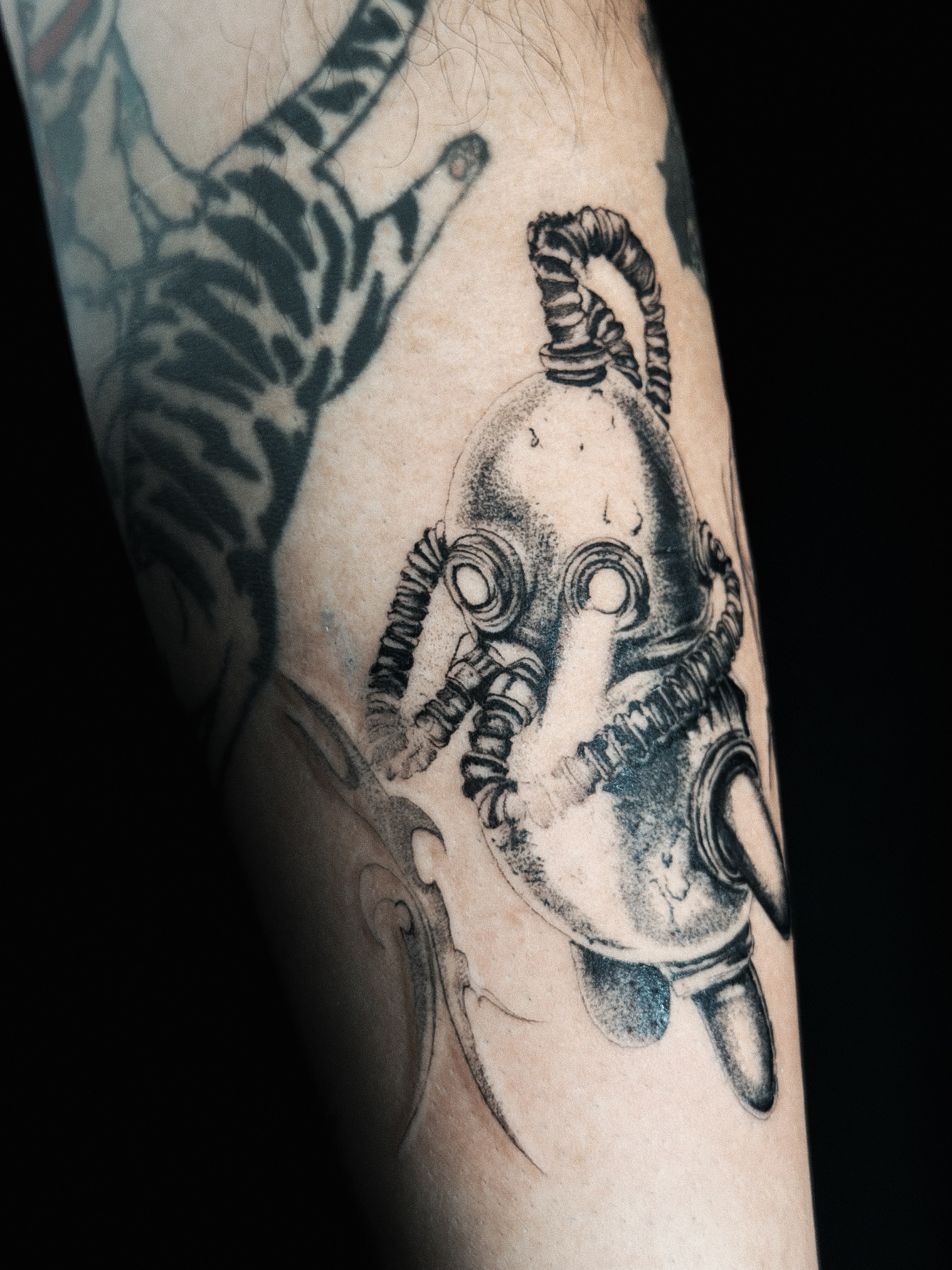 Tattoo by @antivist_tattoo — black_and_grey