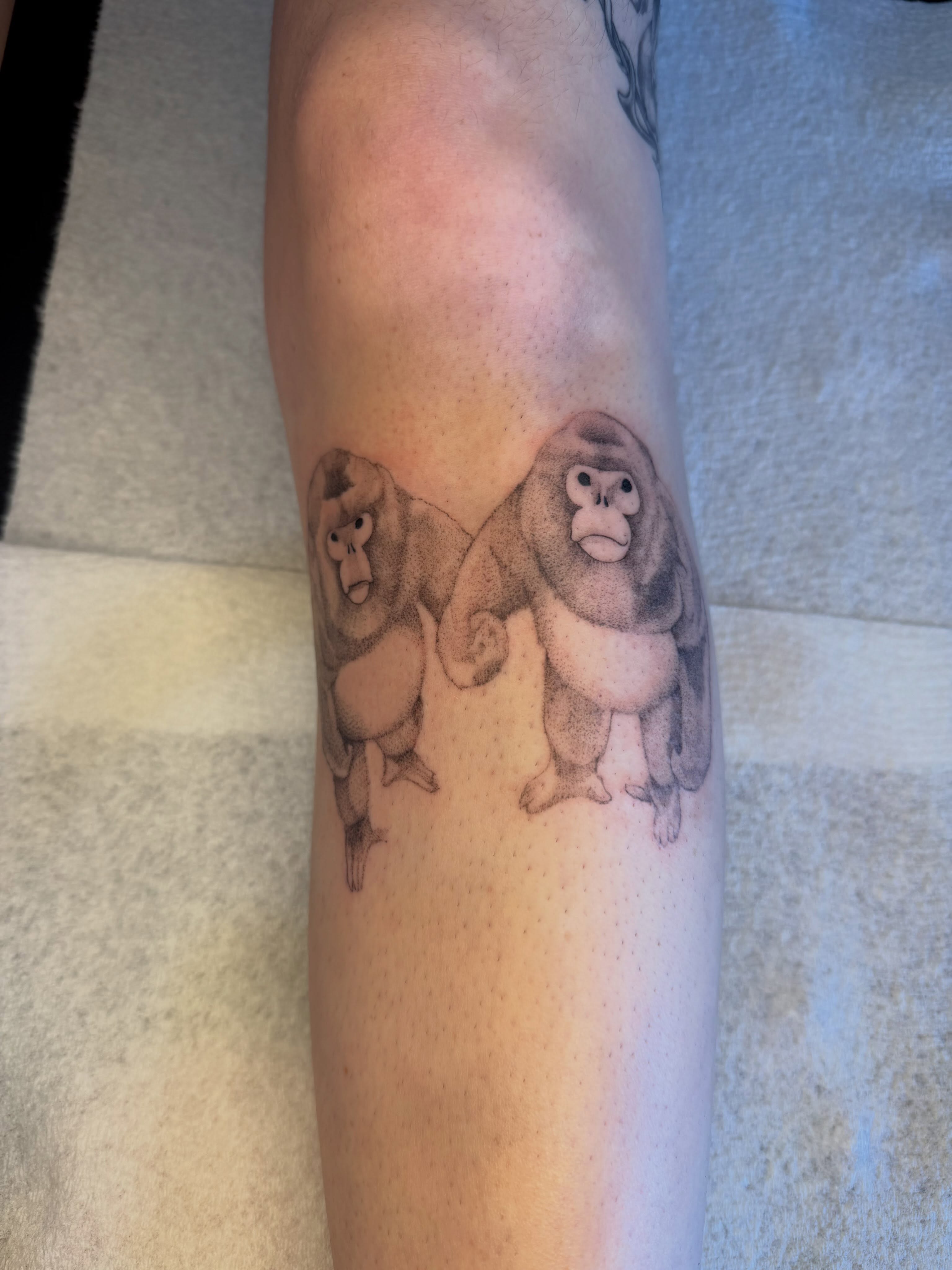 Tattoo by @nanumike_tats — dotwork