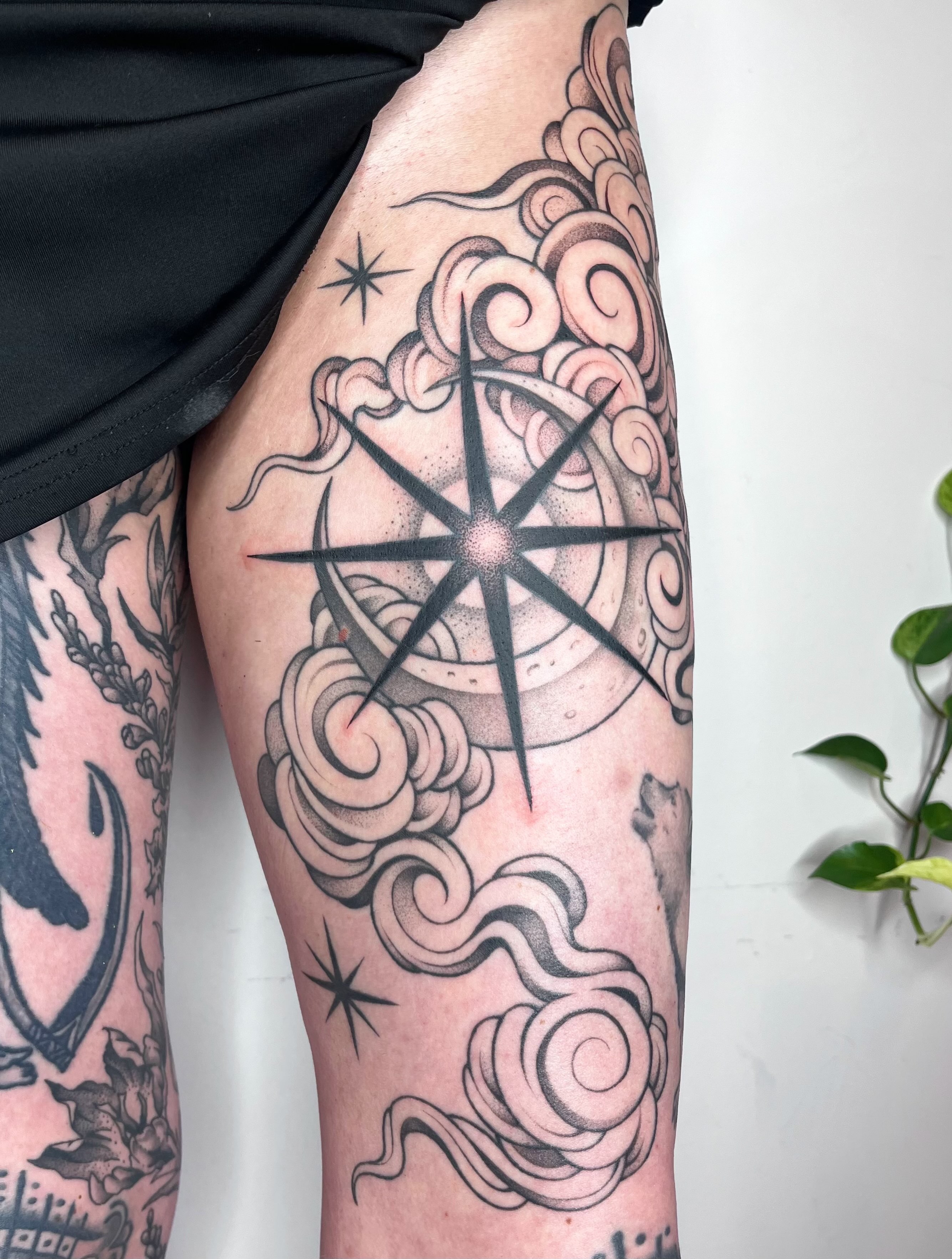 Tattoo by @carlavtattoos β dotwork, black_and_grey