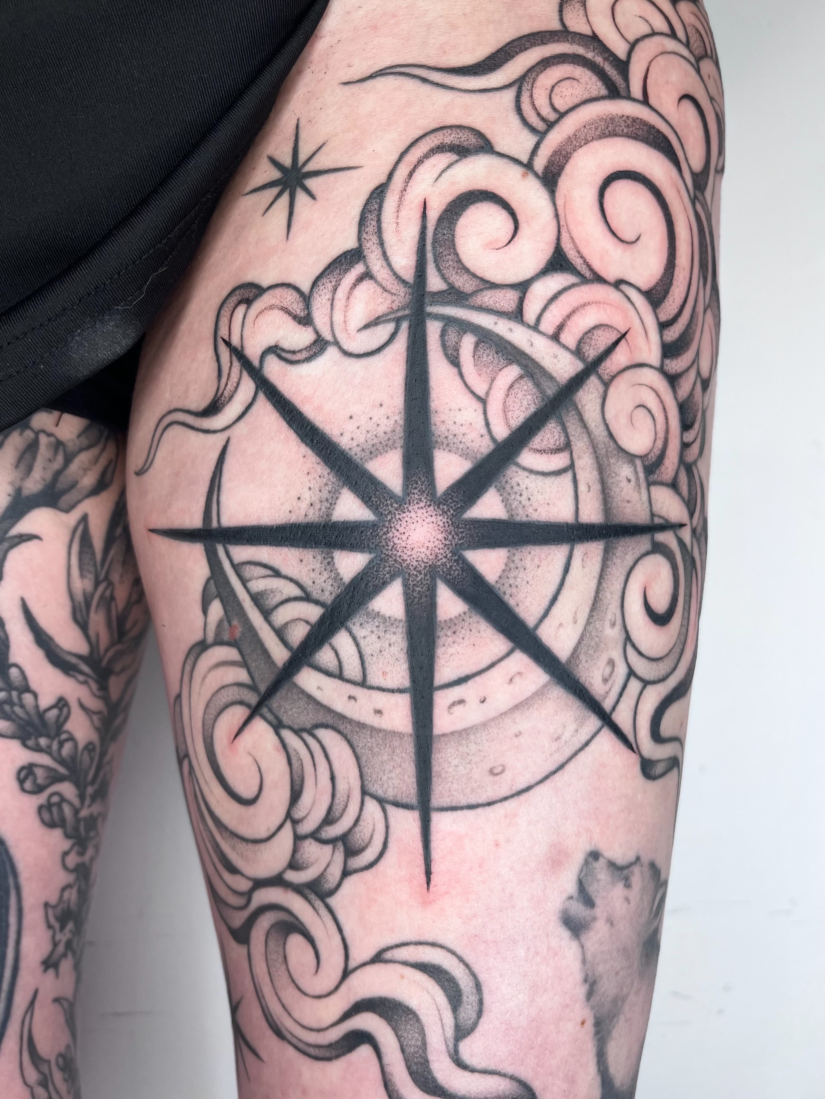 Tattoo by @carlavtattoos β dotwork, black_and_grey