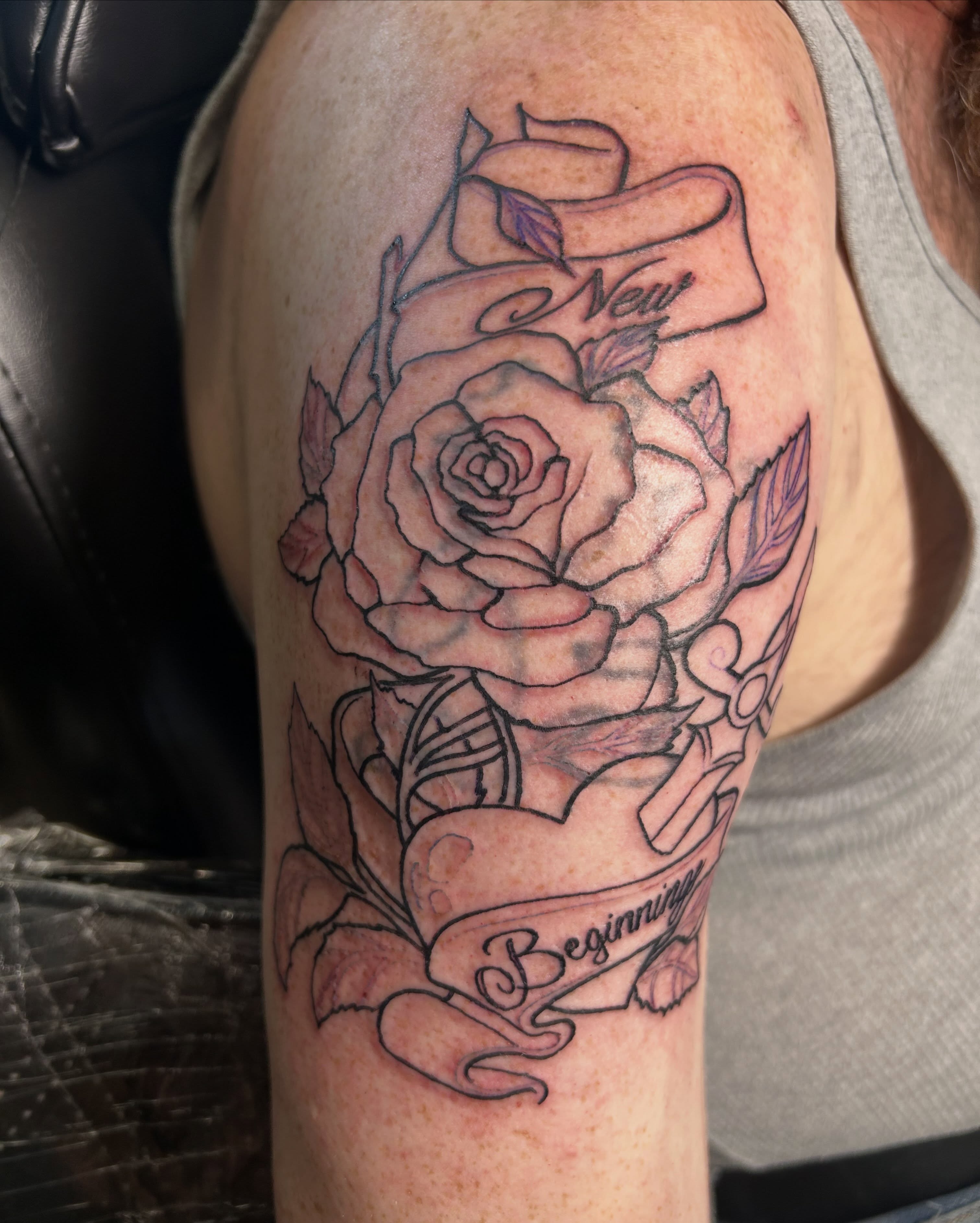 Tattoo by @fionatattooos — black_and_grey