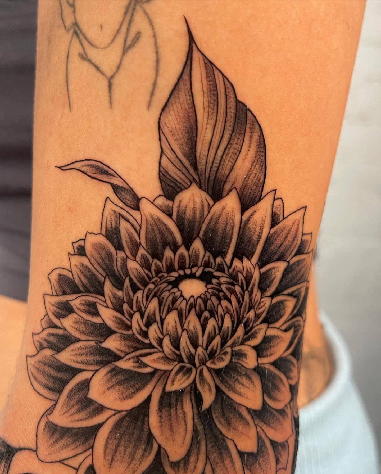 Tattoo by @authentics_nyc — black_and_grey