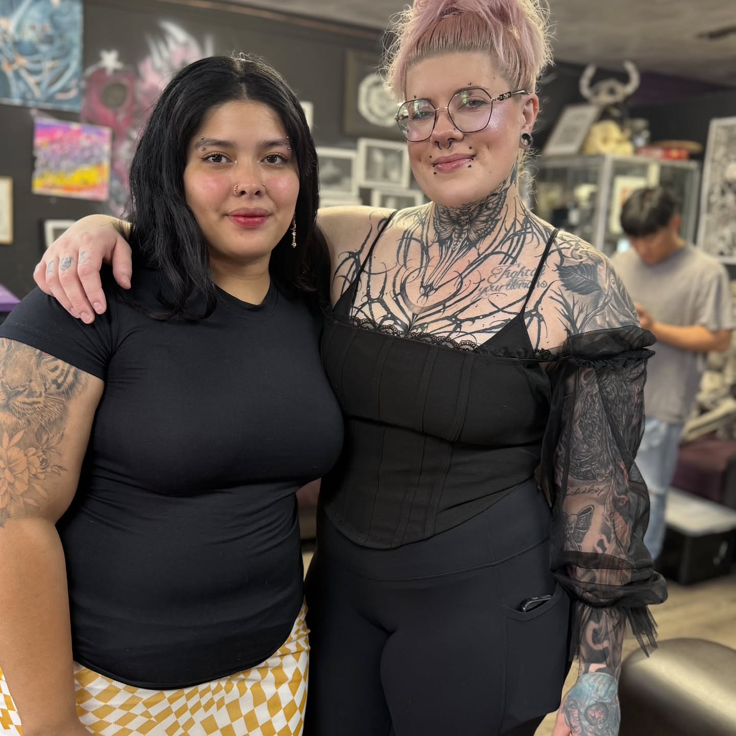 Tattooed corset black and grey tattoo on the torso by Mischief π€