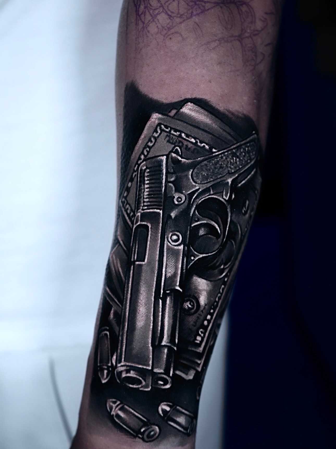 Tattoo by @ronaldinktattoo — black_and_grey, realism