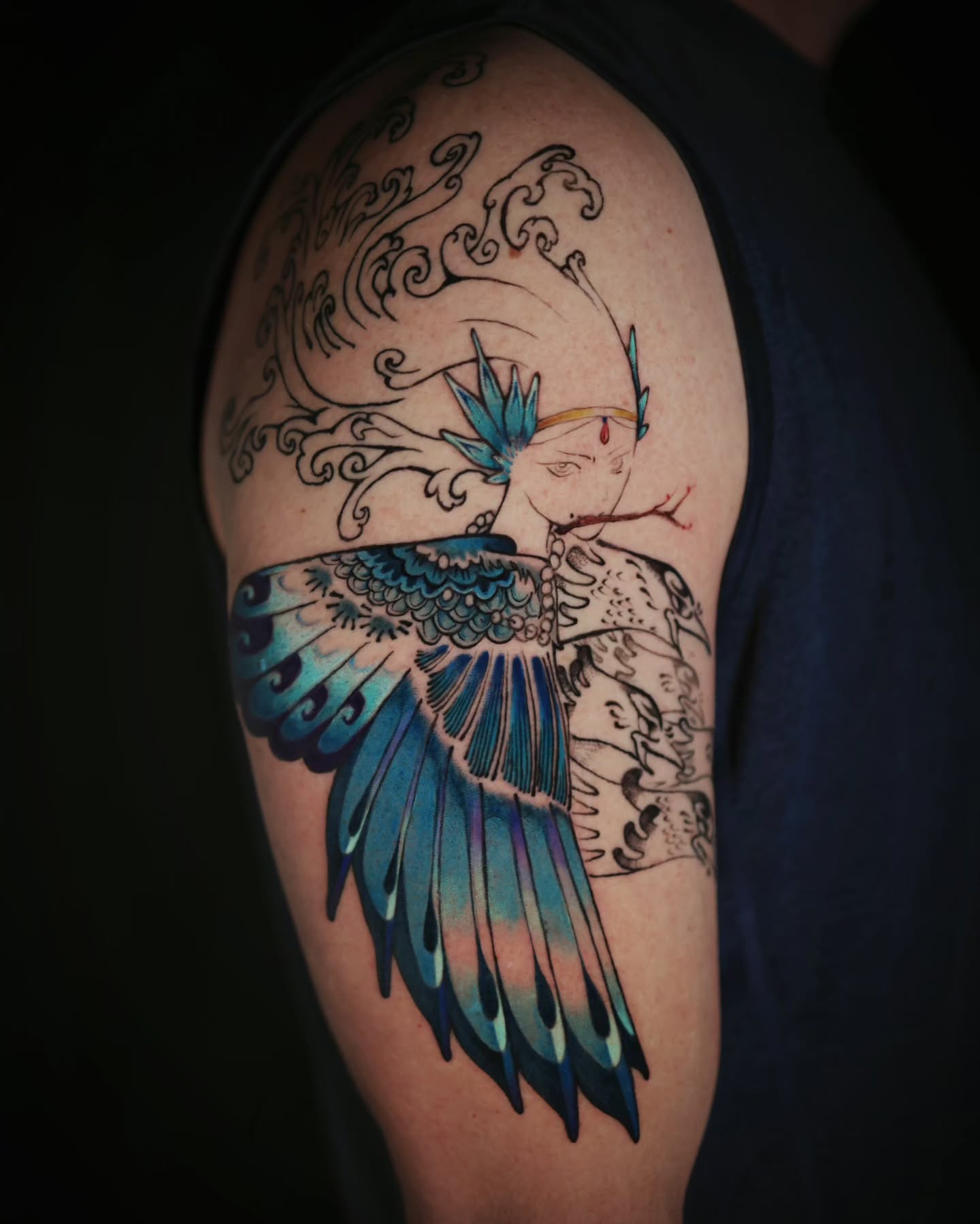 Tattoo by @hyena_lapis — watercolor, illustrative