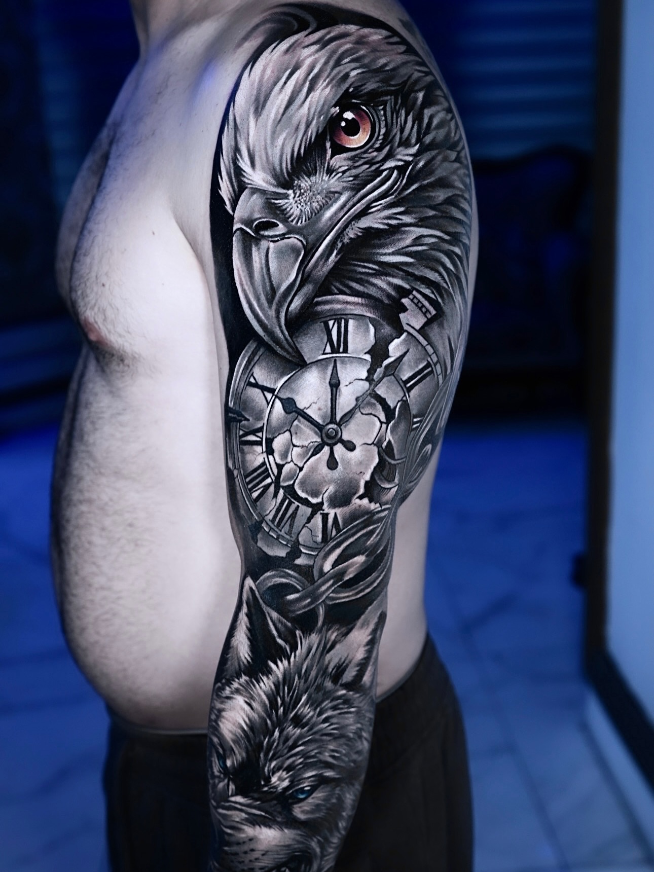 Tattoo by @ronaldinktattoo — realism, black_and_grey