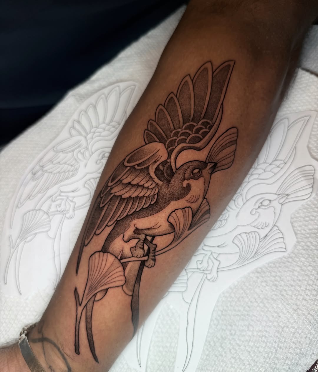 Tattoo by @ruckustattoo — black_and_grey