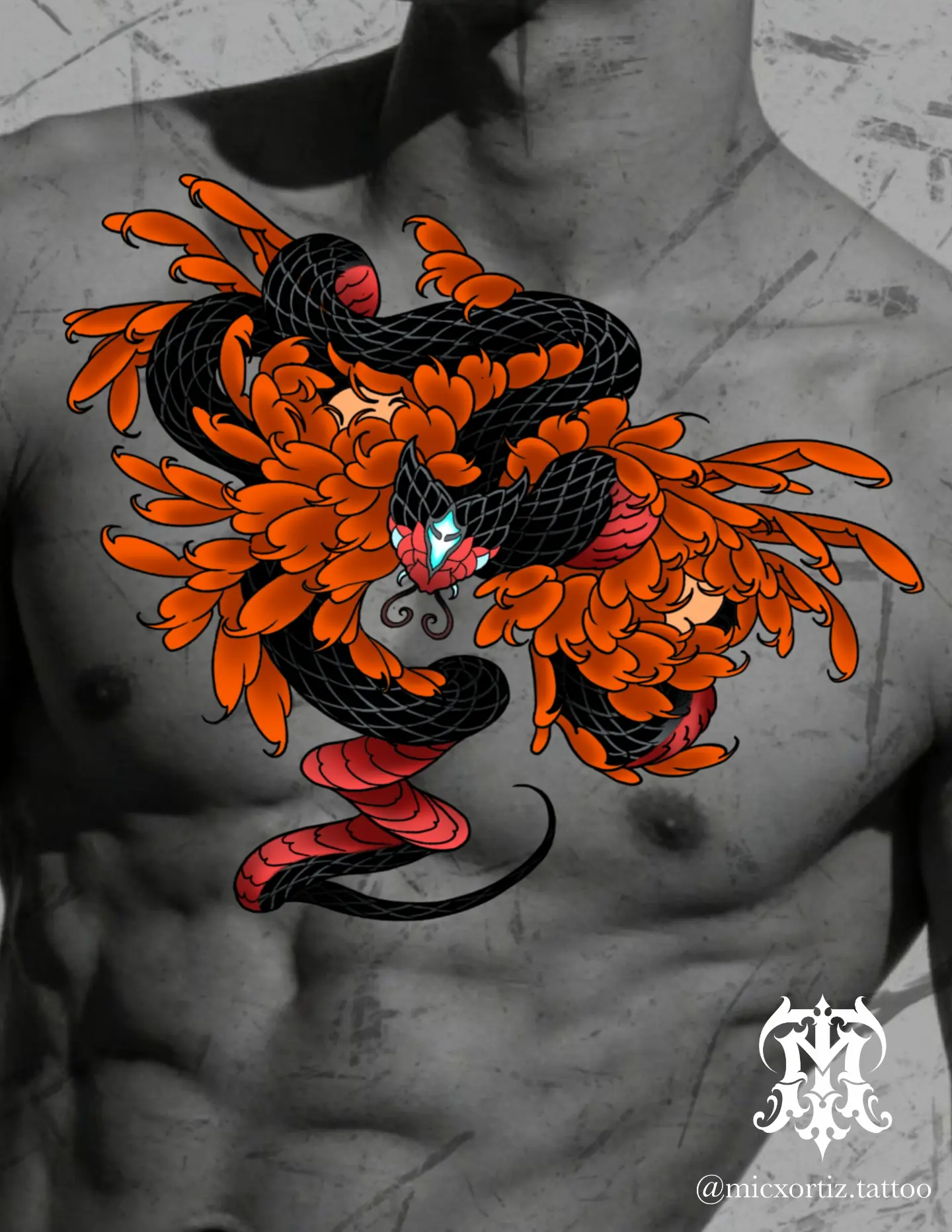 Tattoo by @micxortiz.tattoo — american_traditional, neo_traditional