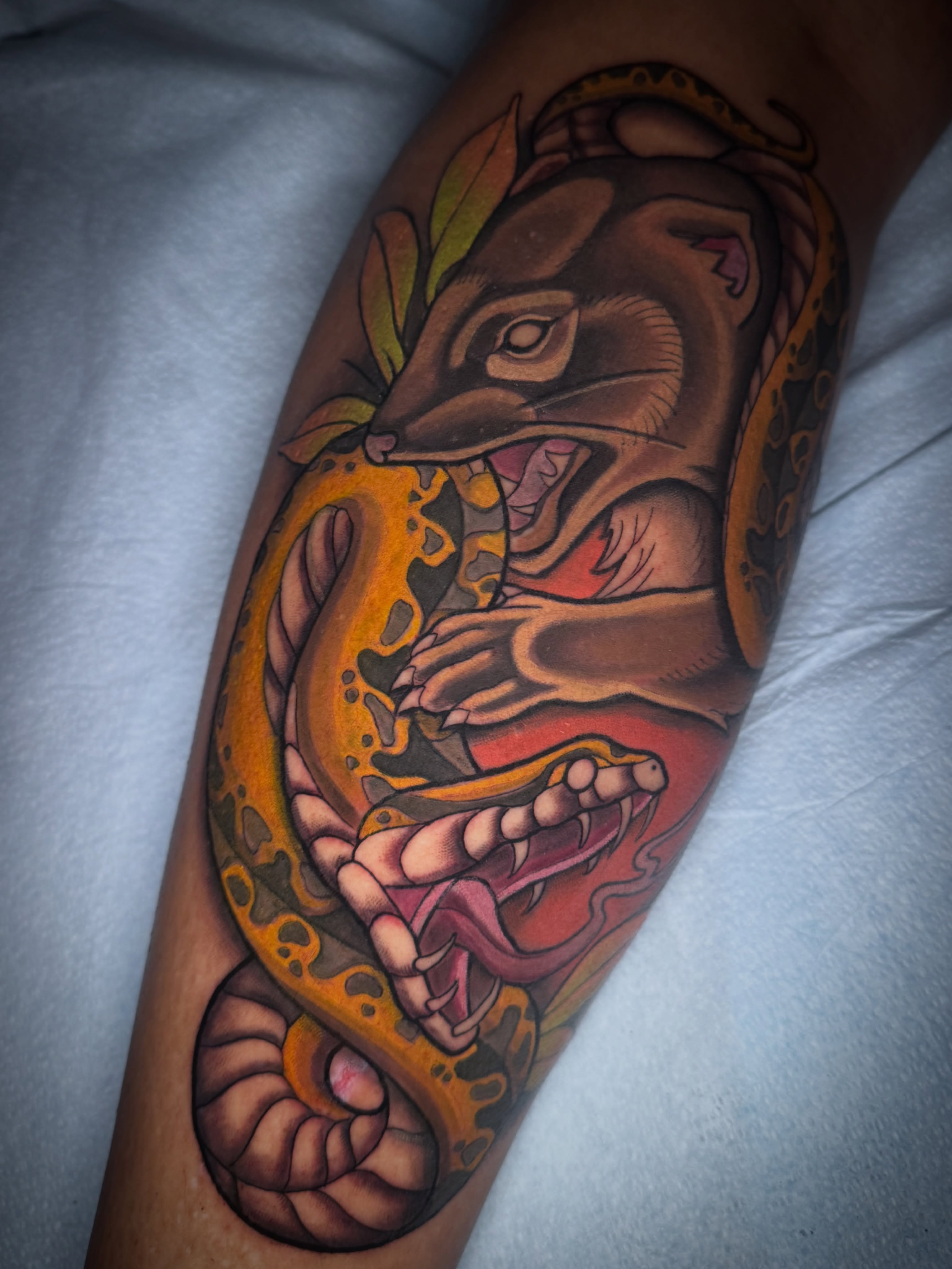 Tattoo by @elliechaseart — american_traditional, realism