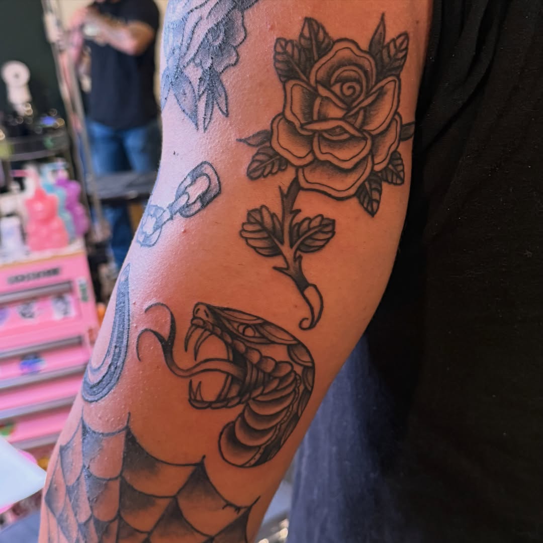Tattoo by @_krystalwithak_ — american_traditional, black_and_grey