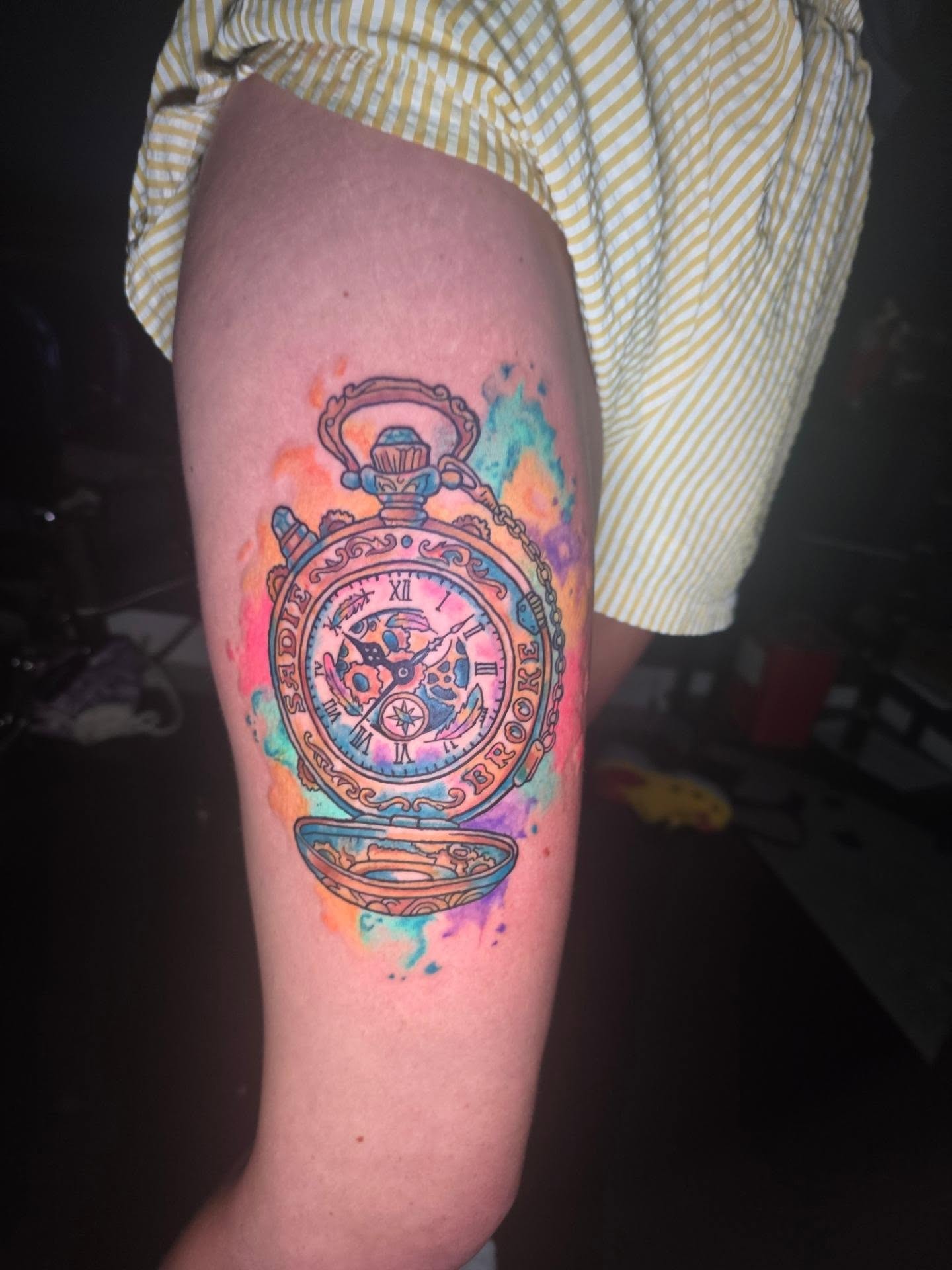 Tattoo by @klaatutattoo — watercolor