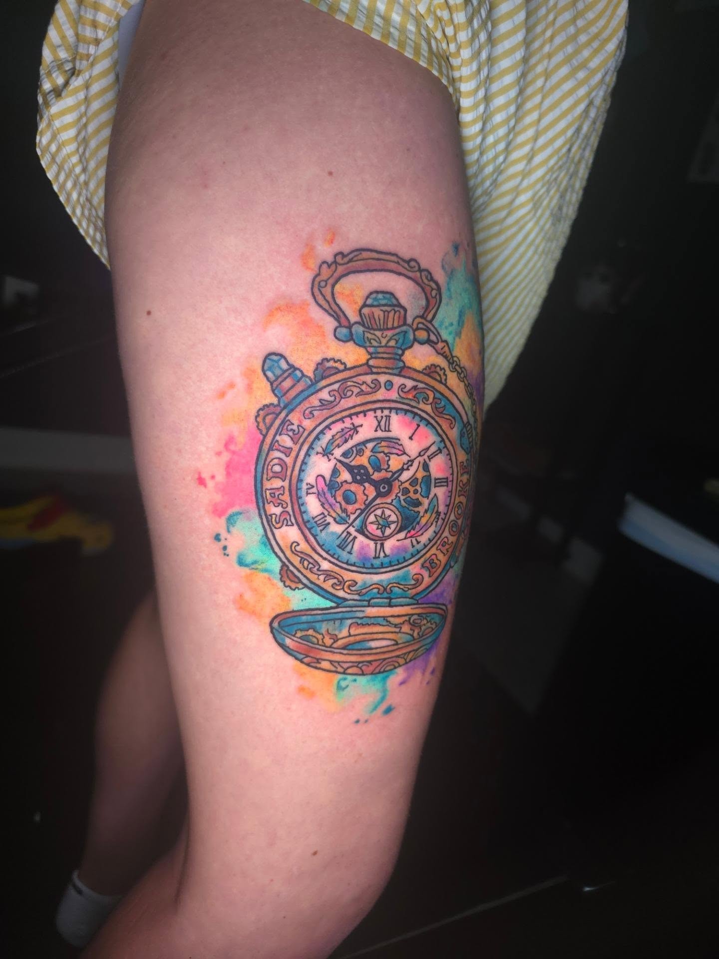Tattoo by @klaatutattoo — watercolor