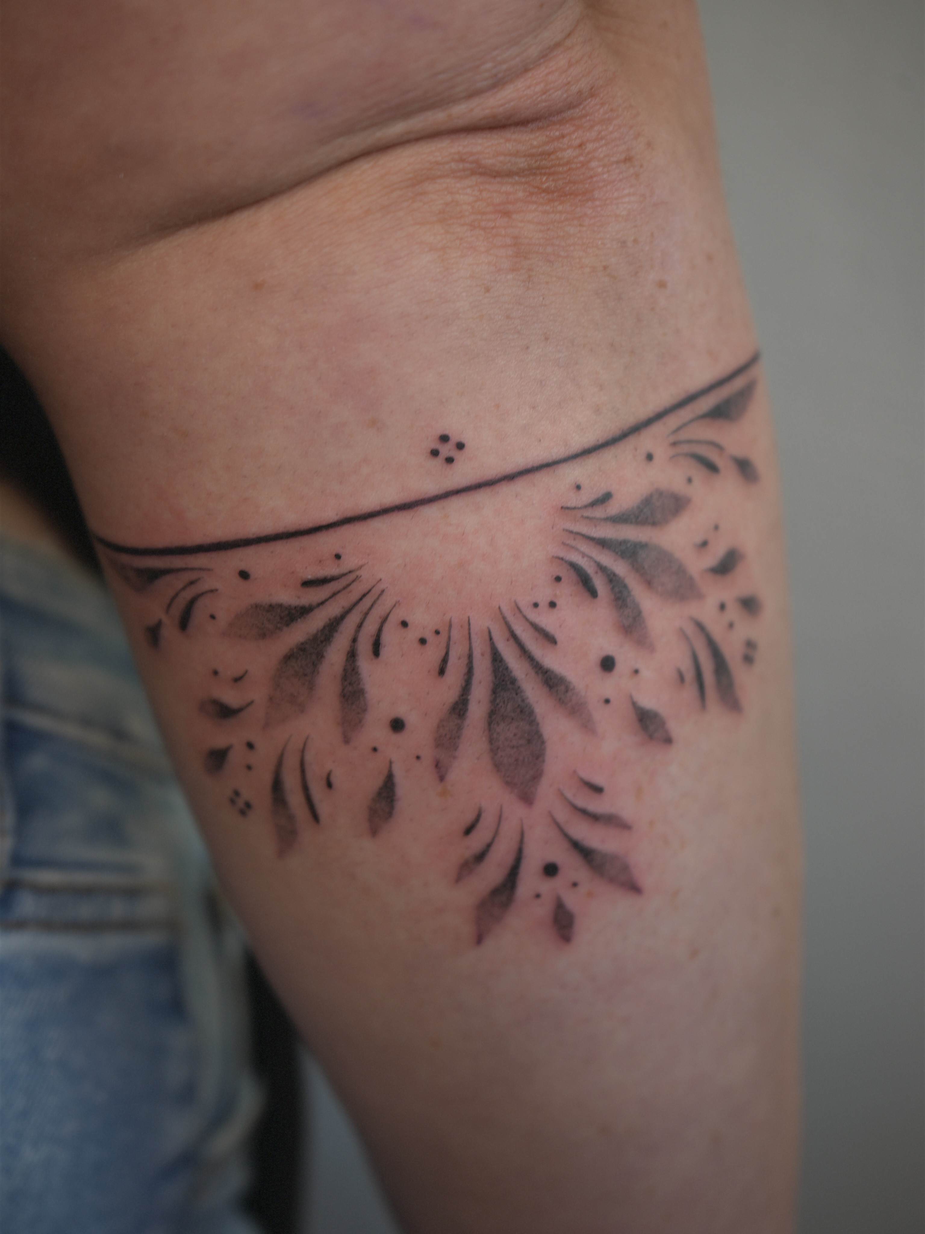Tattoo by @burningrebelliontattoo β dotwork