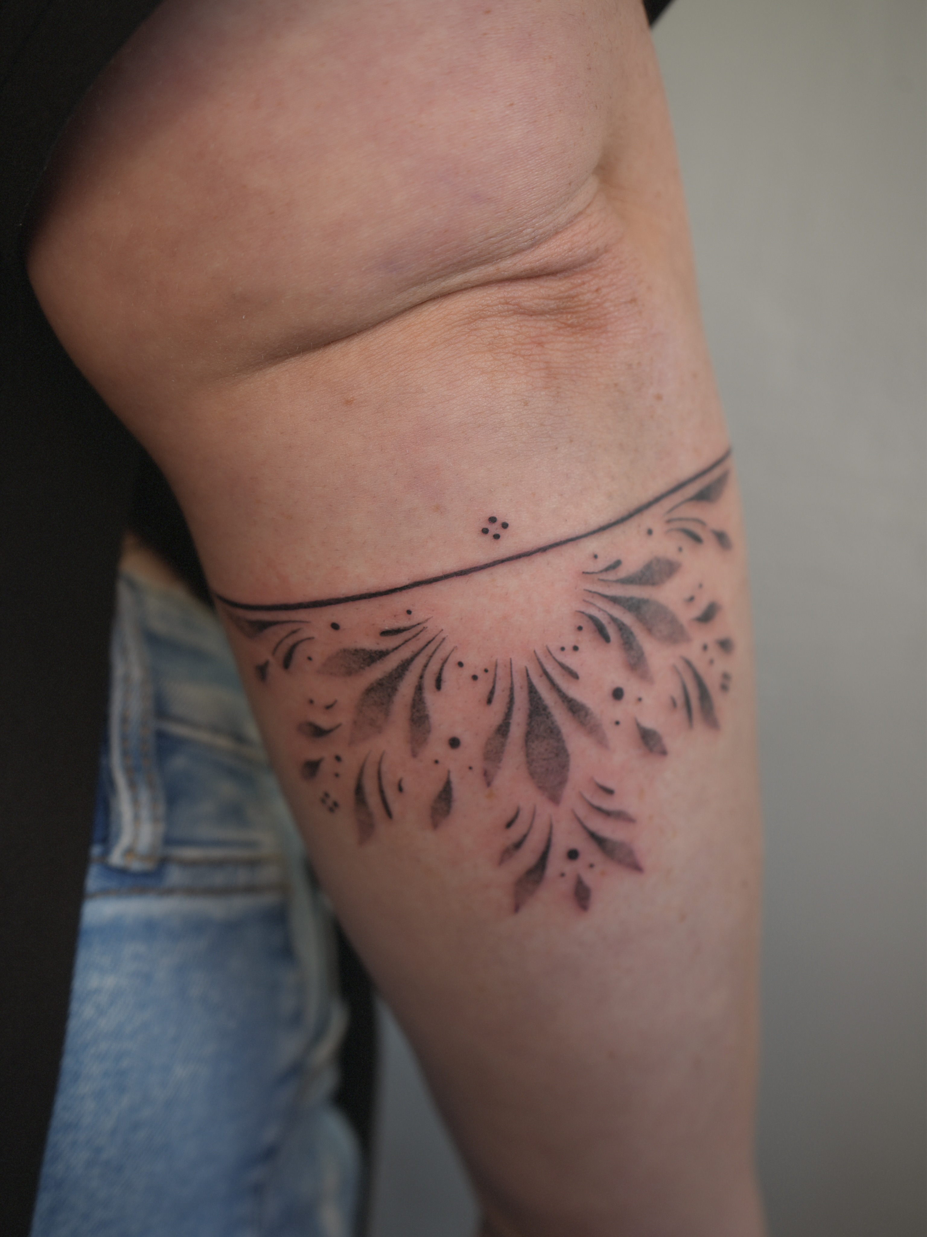 Tattoo by @burningrebelliontattoo β dotwork