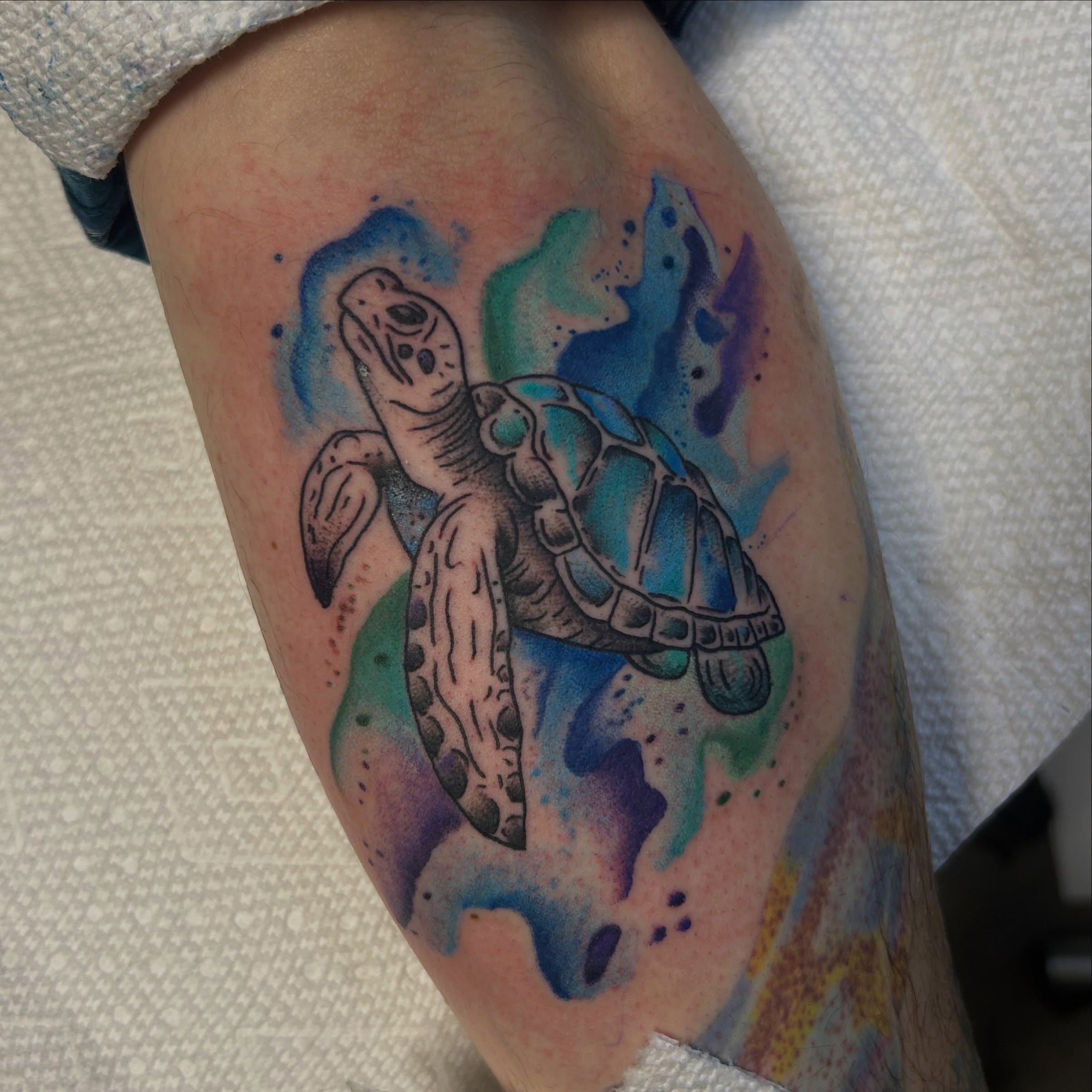 Tattoo by @inkbybray — watercolor