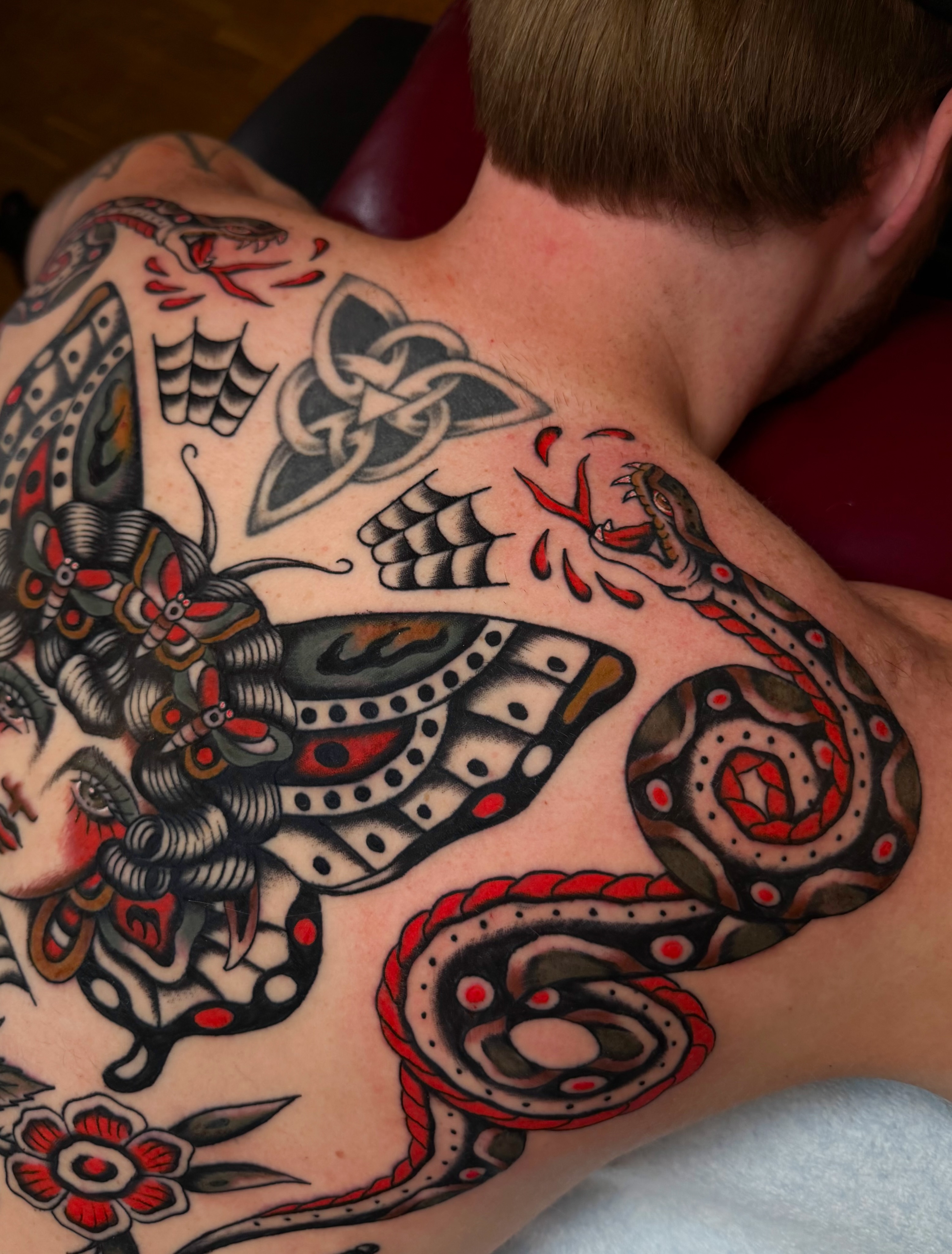 Tattoo by @caseyxsullivan — american_traditional, trash_polka
