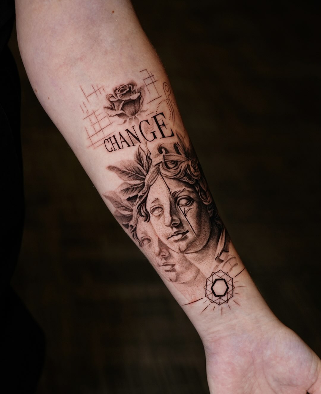 Tattoo by @naveiei — black_and_grey, realism