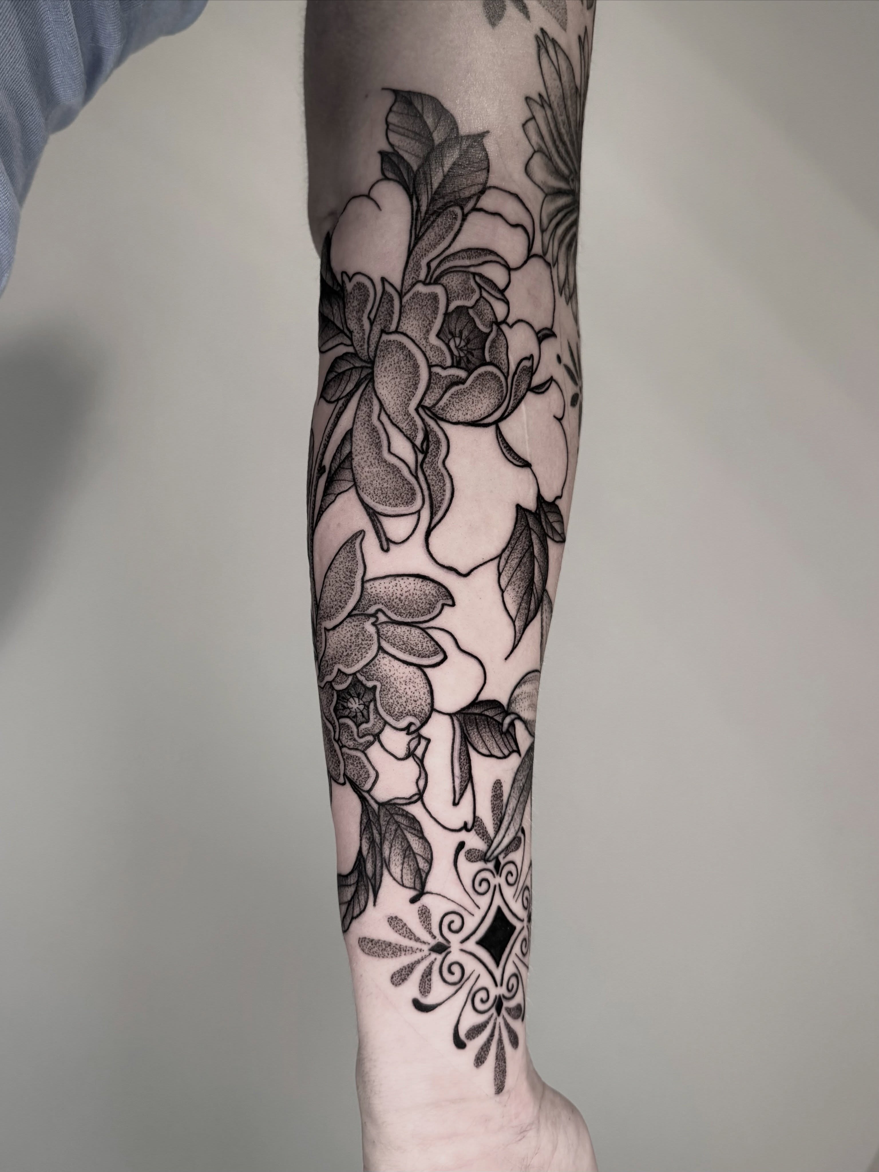 Tattoo by @katepenntattoos โ dotwork, black_and_grey