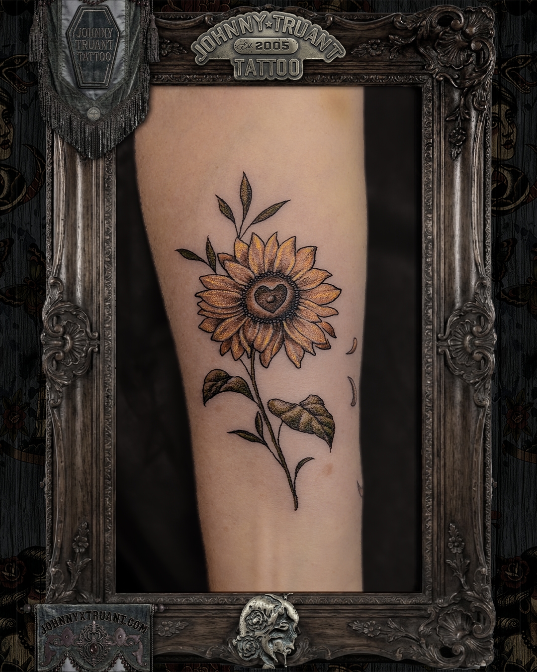 Tattoo by @johnnyxtruant — black_and_grey