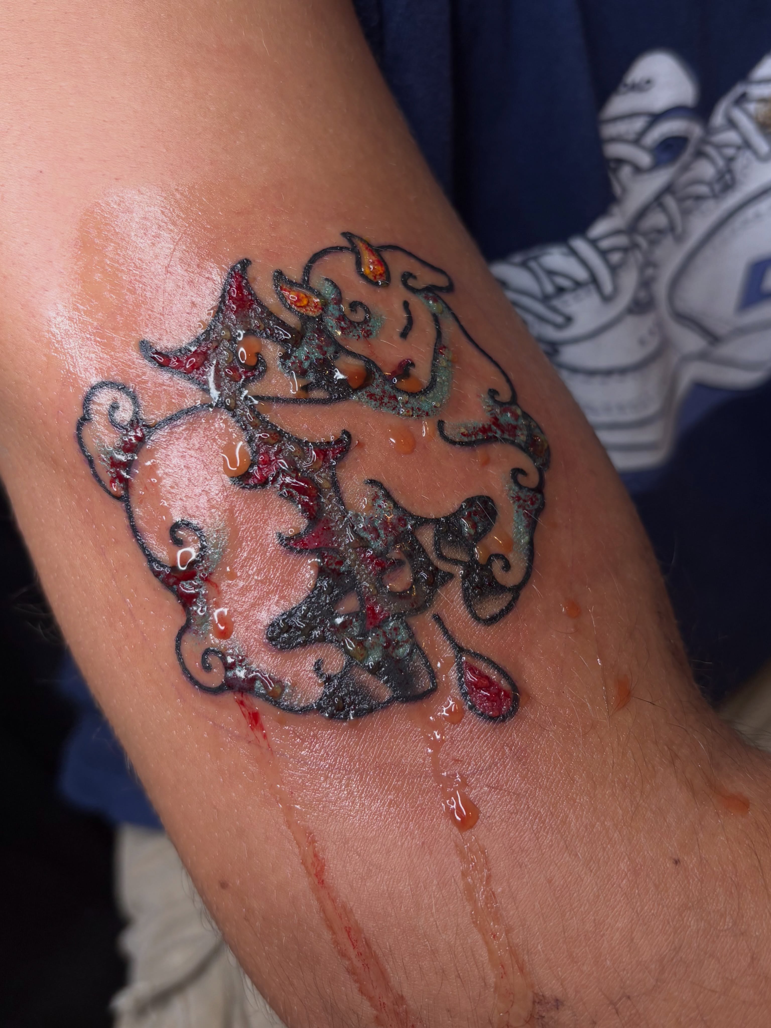 Tattoo by @thebbgoat — dotwork