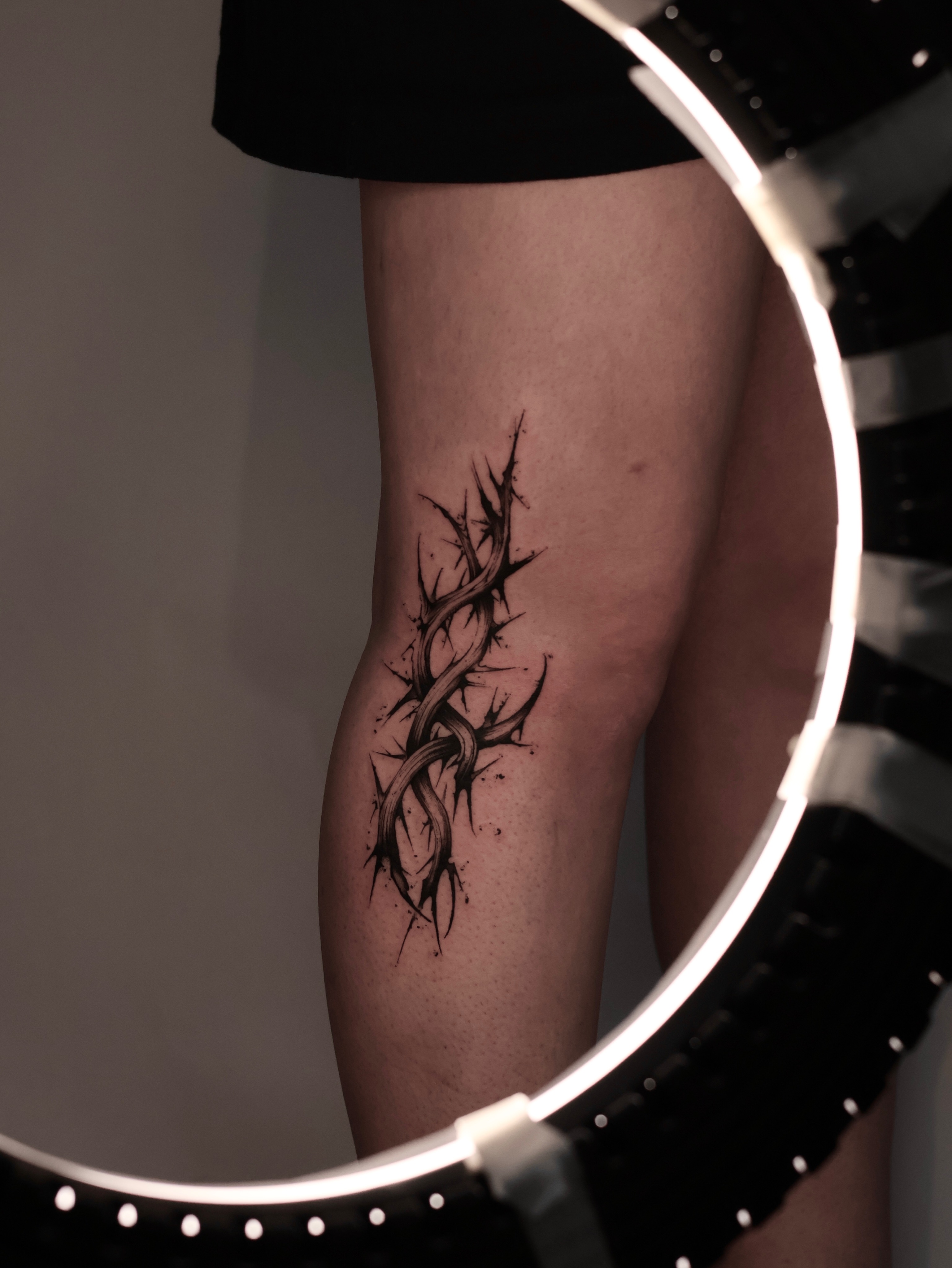 Tattoo by @moosongblack — black_and_grey