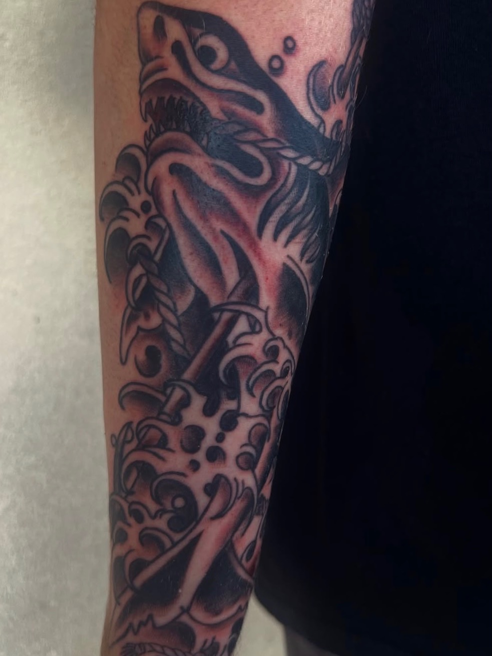 Tattoo by @max_aaron_tat2 — american_traditional, black_and_grey