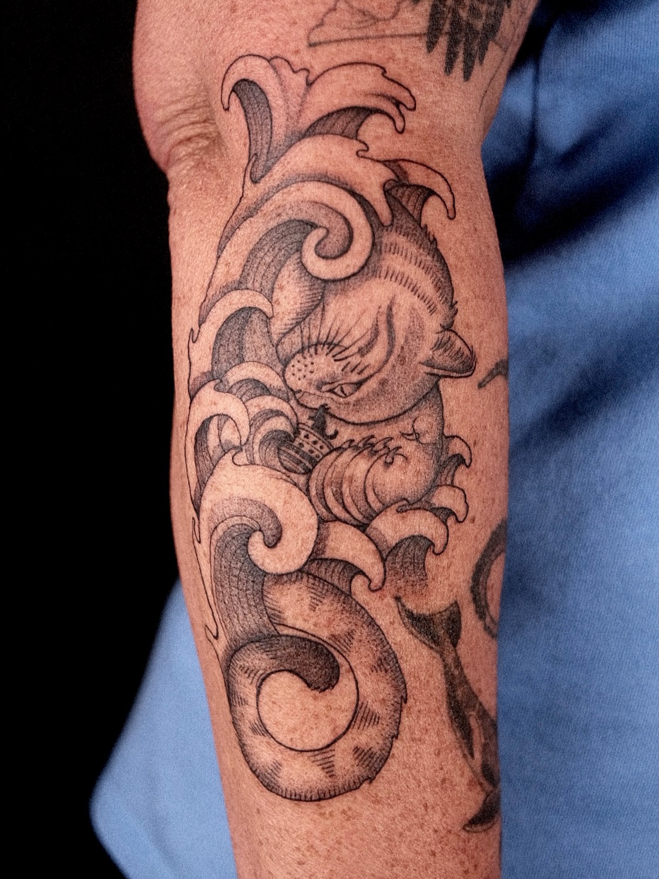Tattoo by @shaypokes — black_and_grey