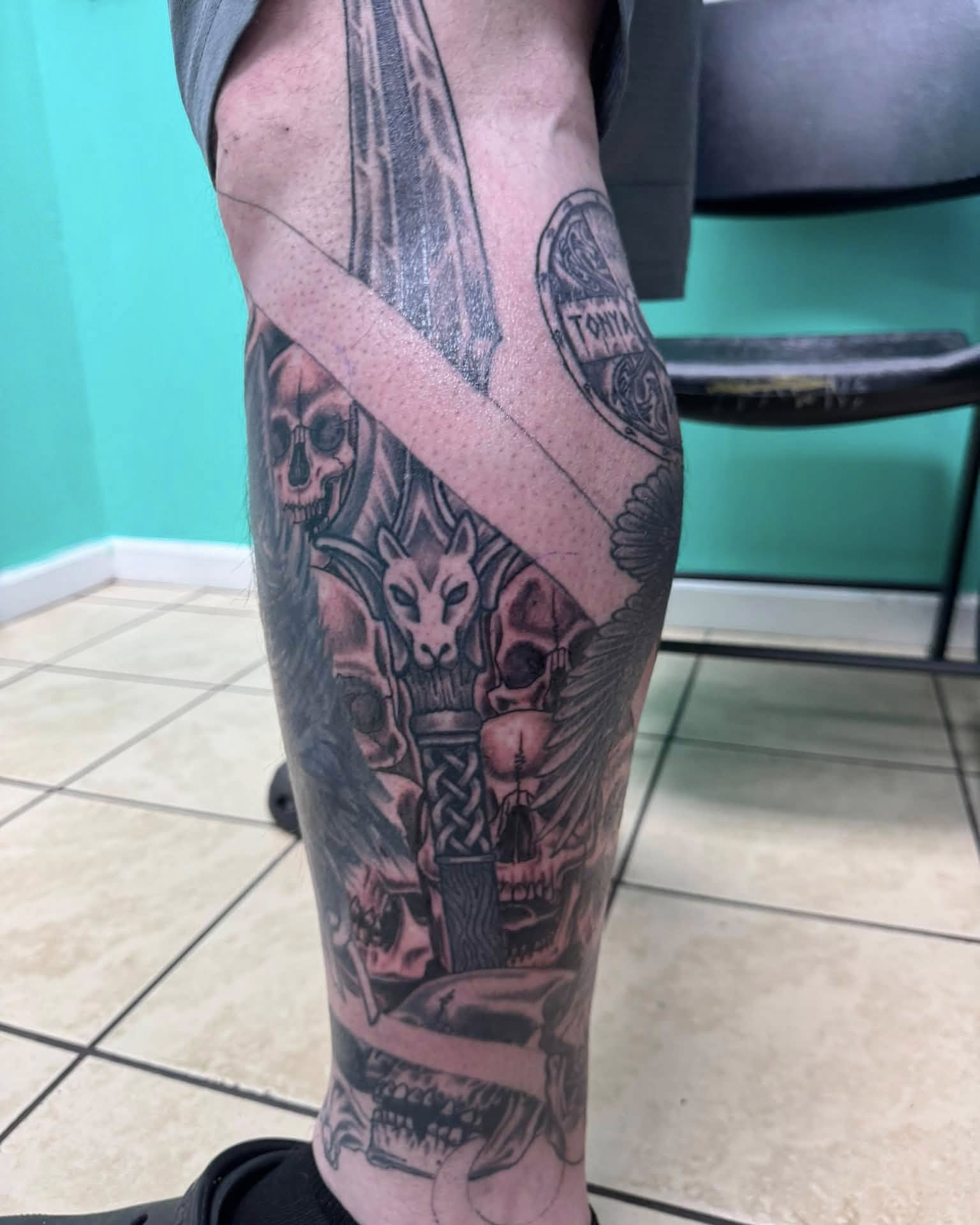 Tattoo by @grenuxzilla — black_and_grey, realism