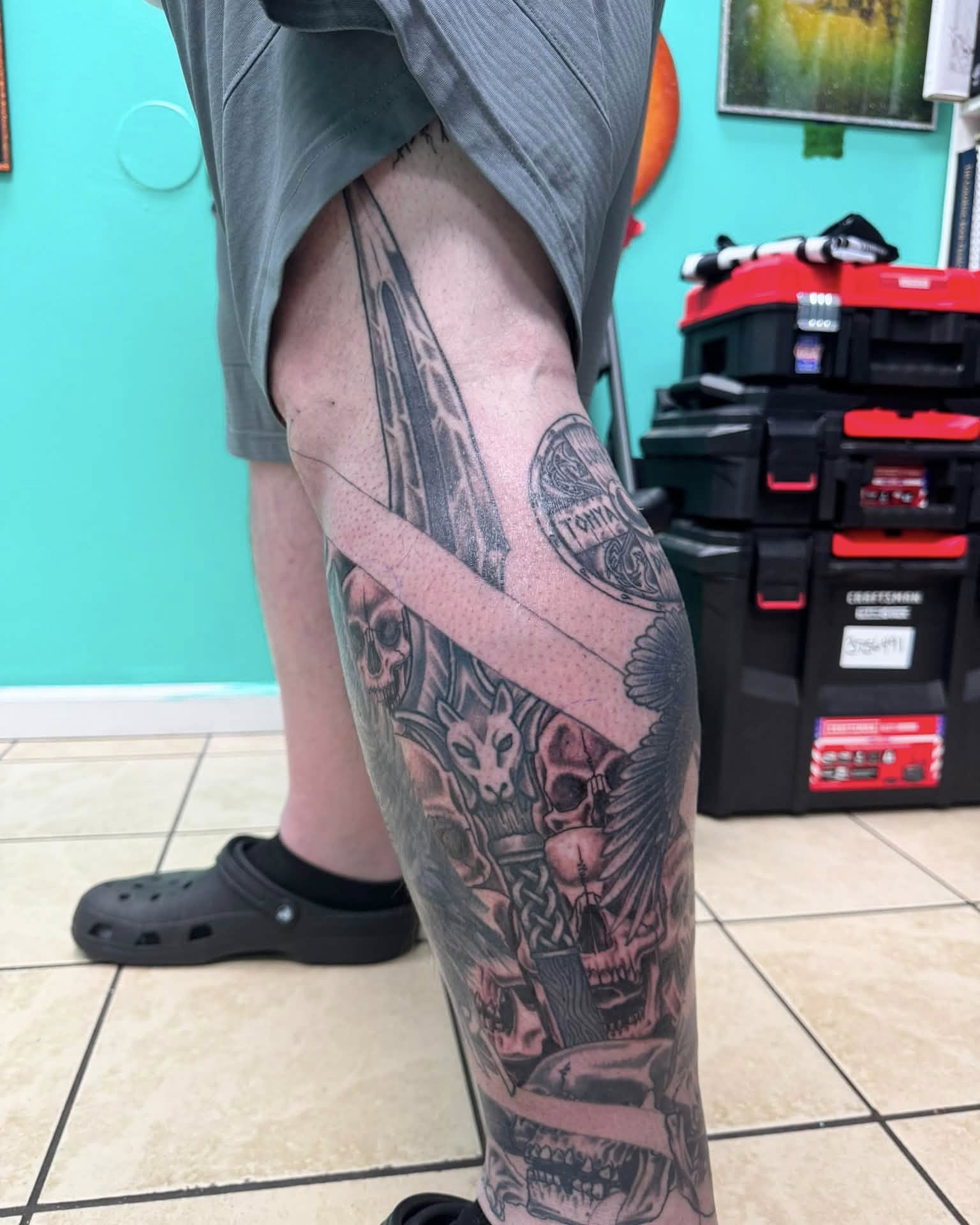 Tattoo by @grenuxzilla — black_and_grey, realism