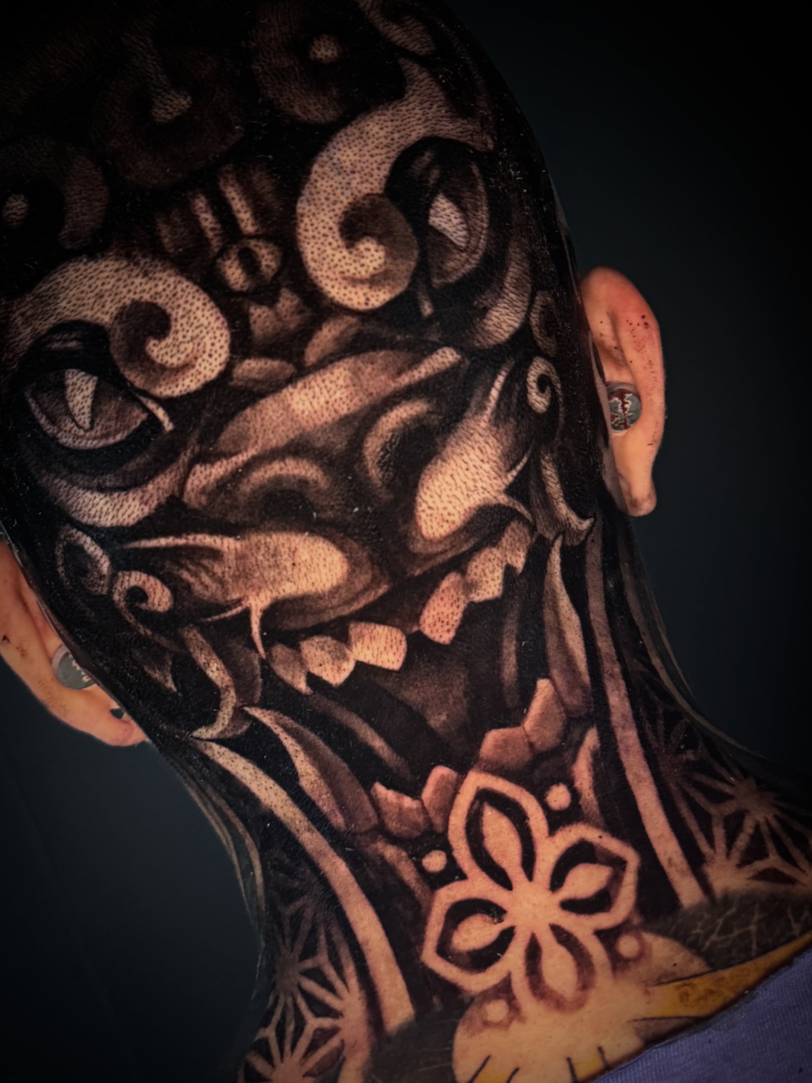 Tattoo by @meredith.brewington — black_and_grey, dotwork