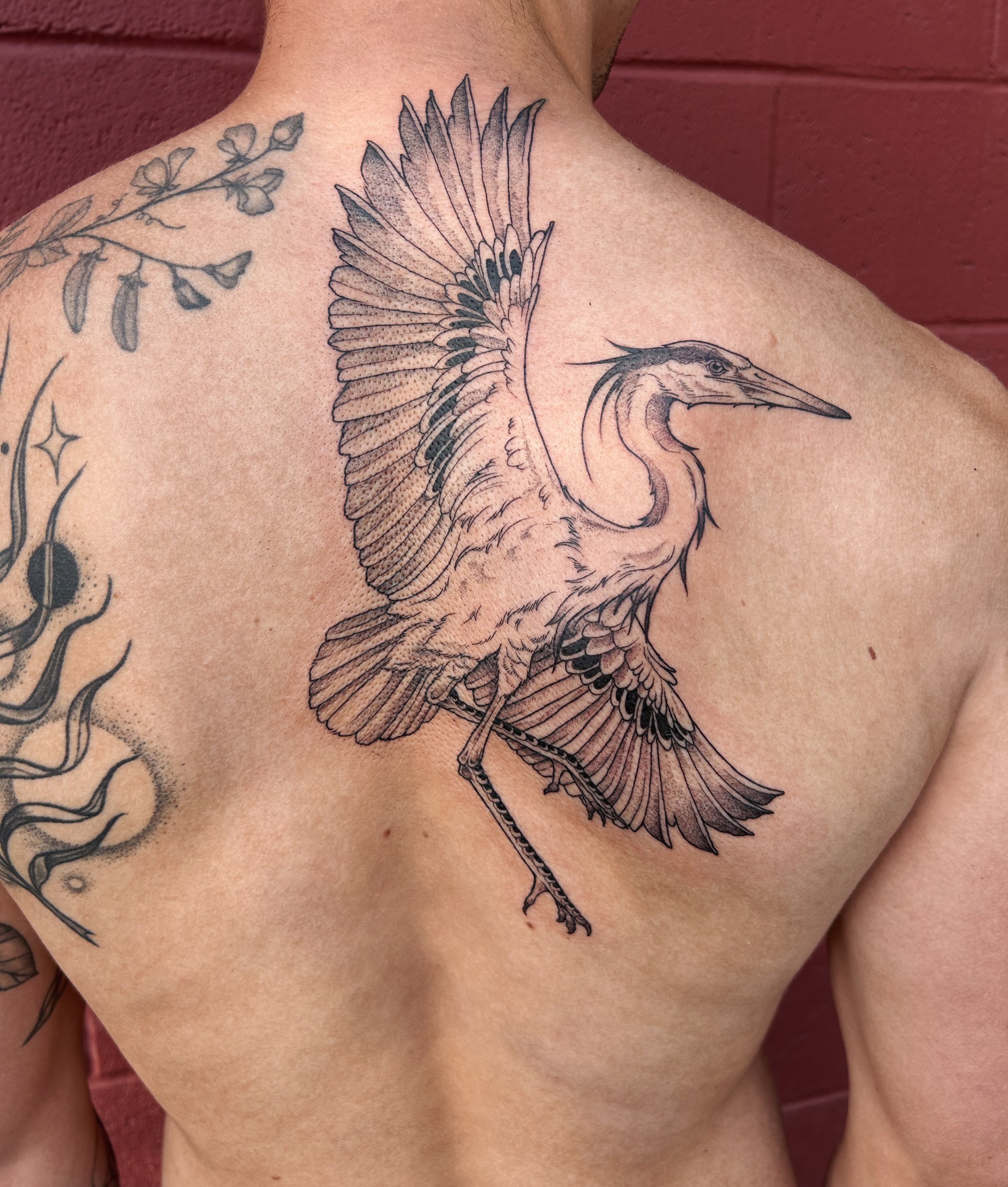 Tattoo by @littlebird_ink — dotwork