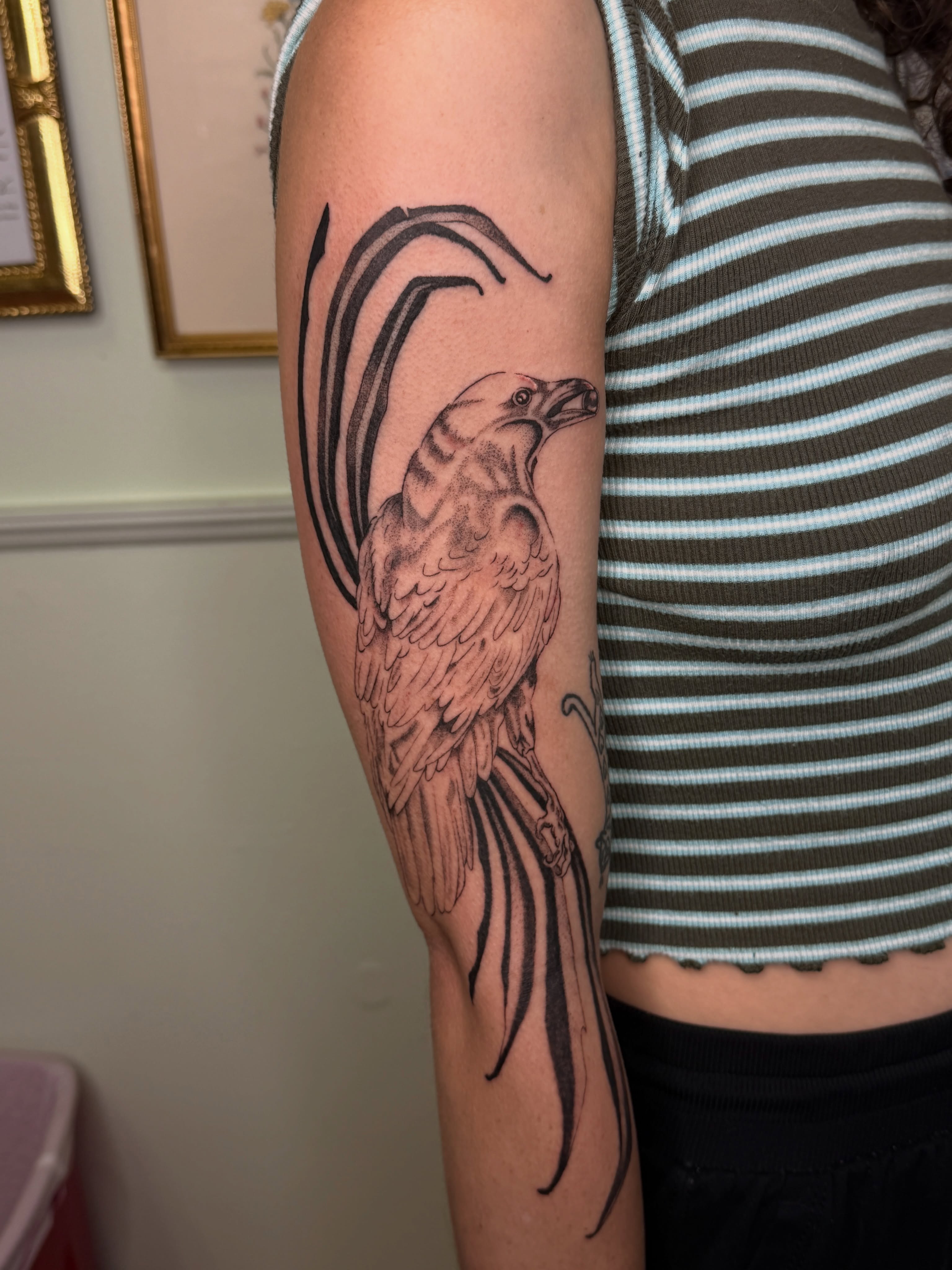 Tattoo by @maisontheprofessional — black_and_grey