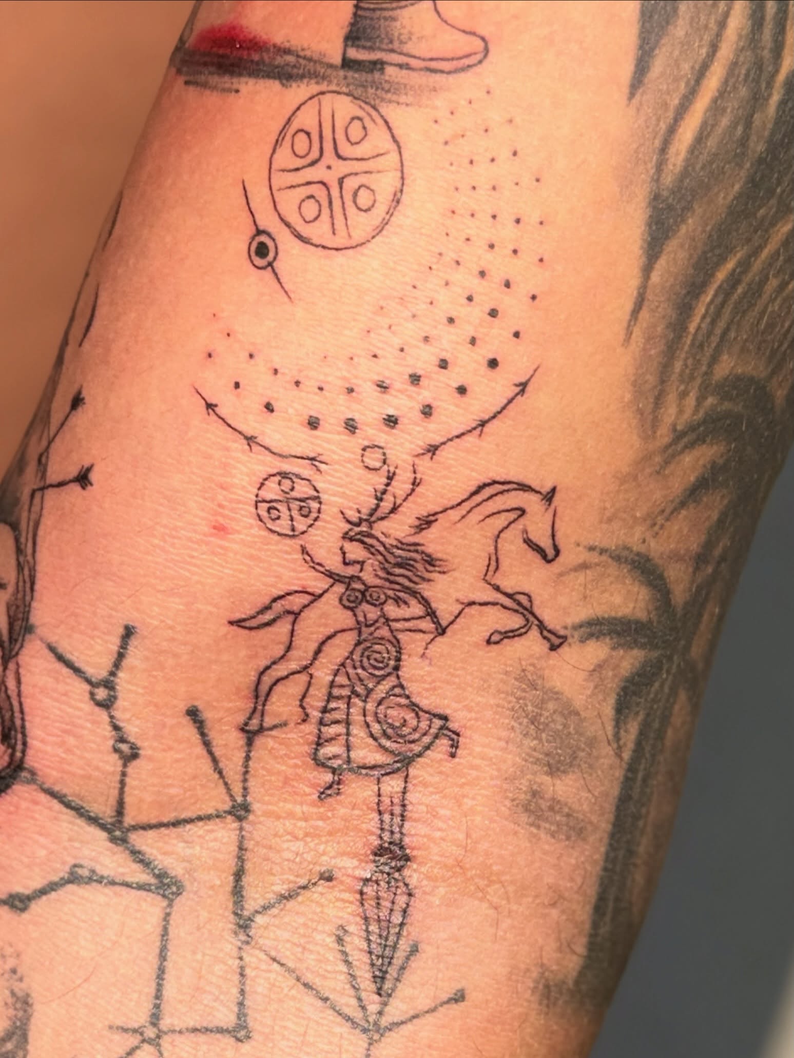 Tattoo by @emirtattoo48 — dotwork, geometric