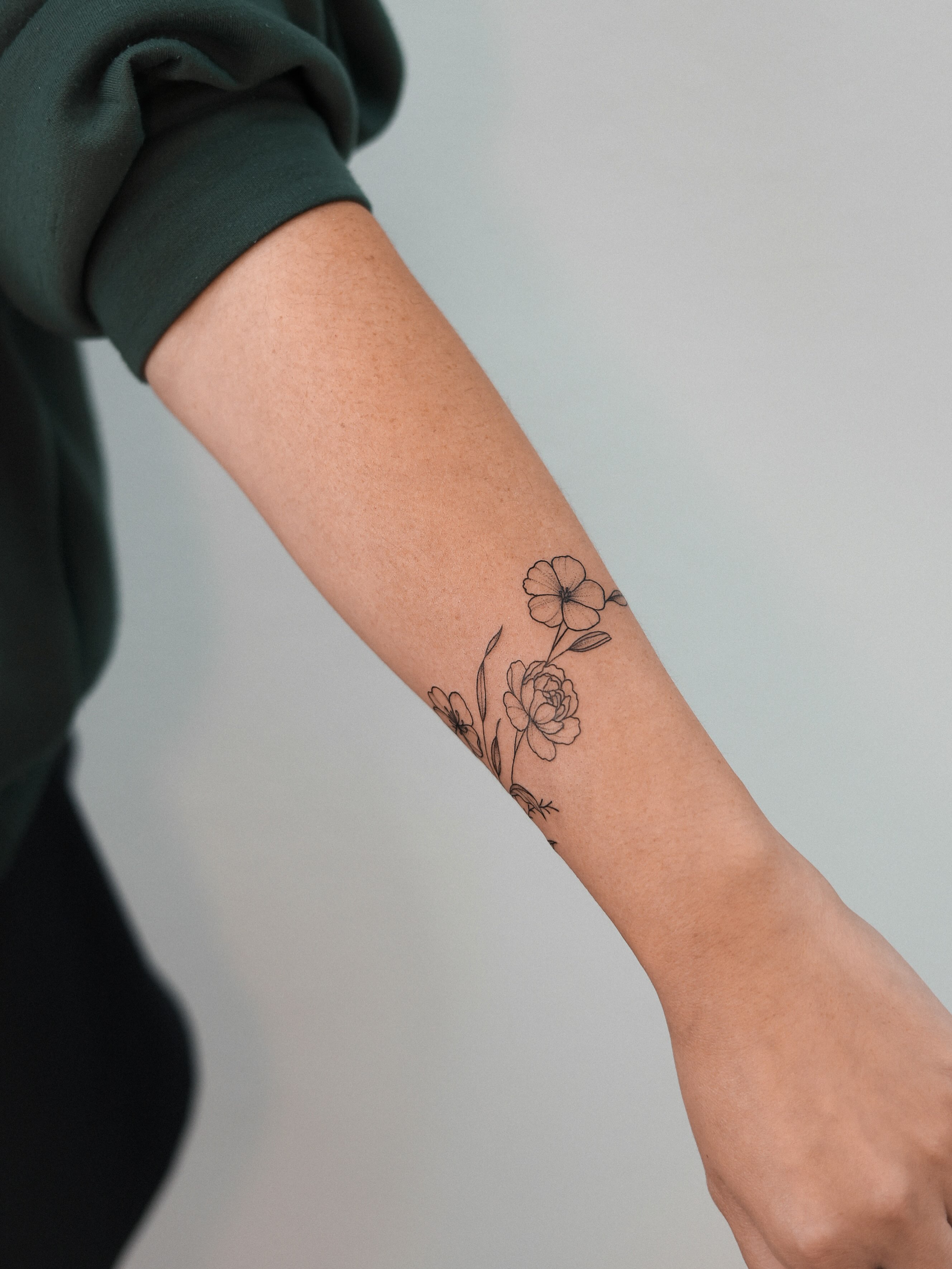 Tattoo by @houstontattoo.chelsea — fine_line, black_and_grey