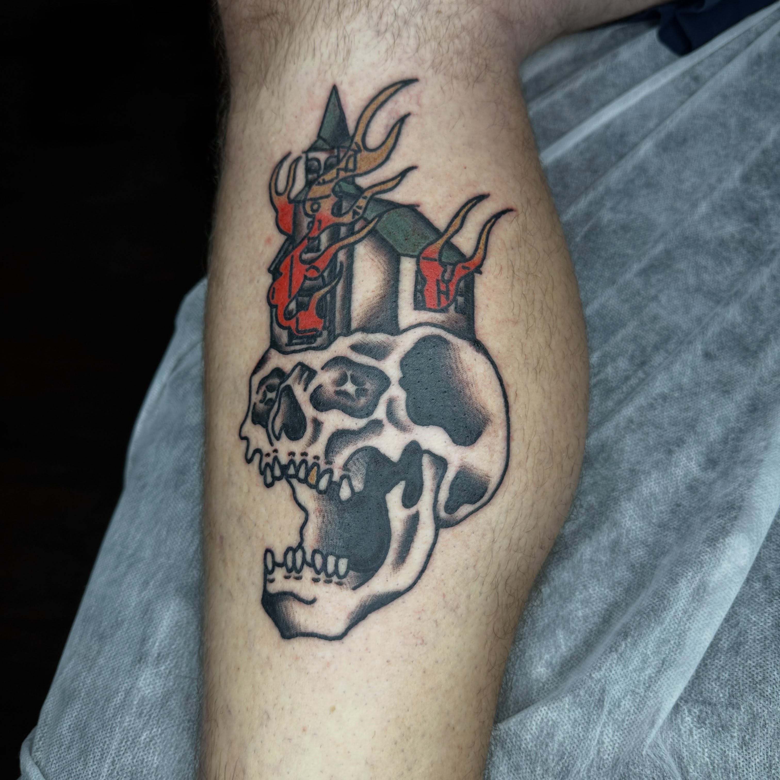 Tattoo by @galena.tattooer — american_traditional, dotwork