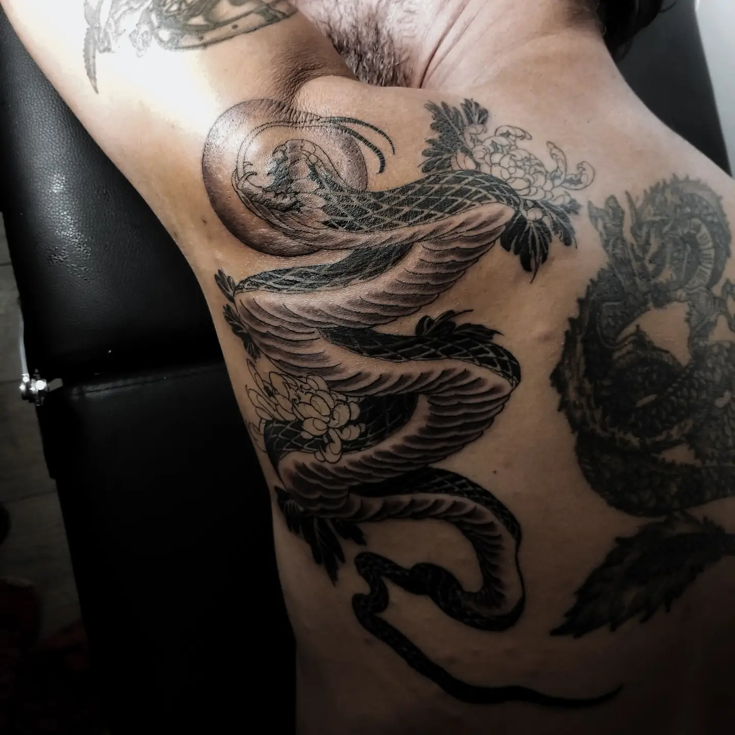 Tattoo by @micxortiz.tattoo — black_and_grey
