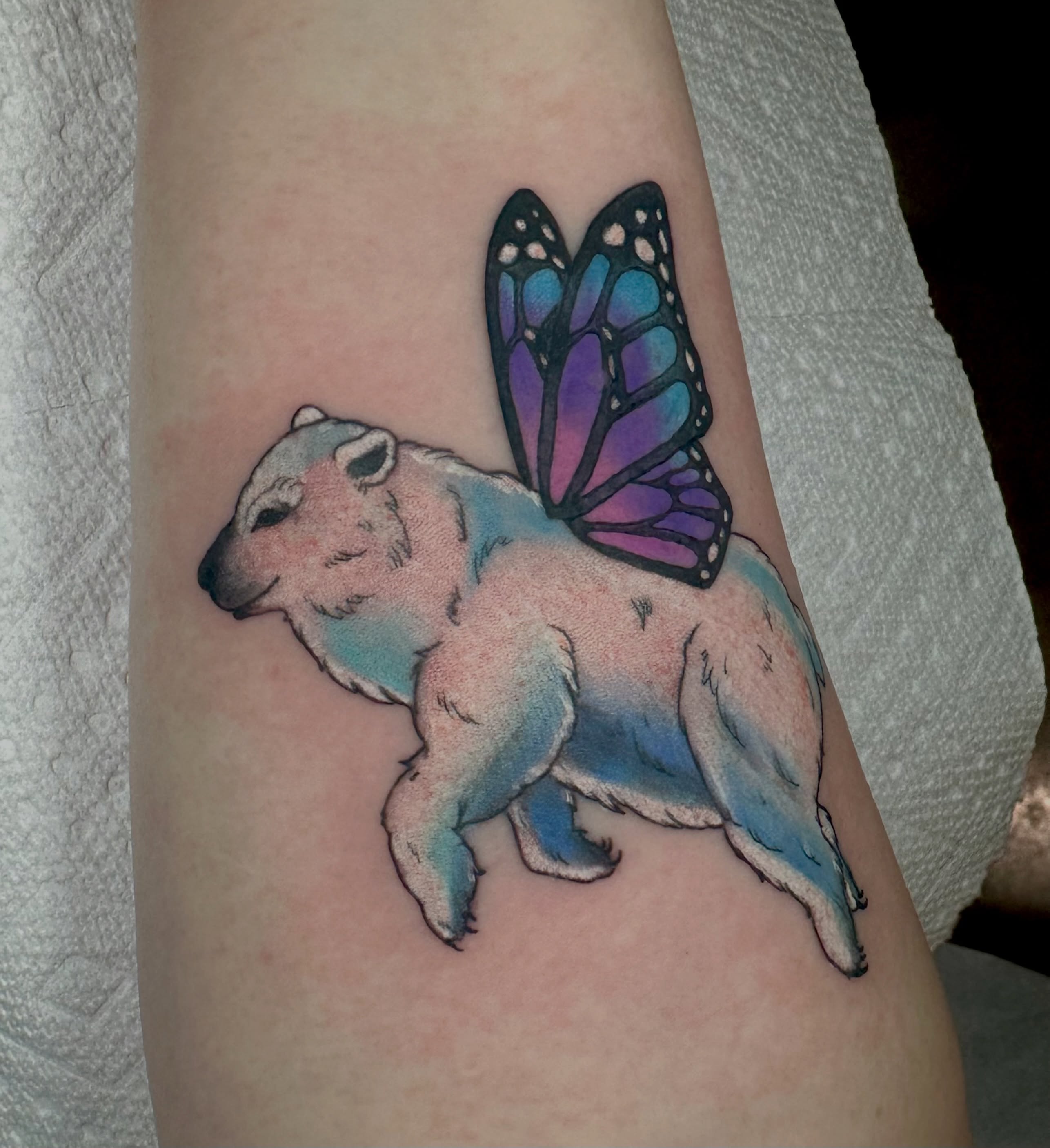 Tattoo by @raerae.tattoos — realism, watercolor
