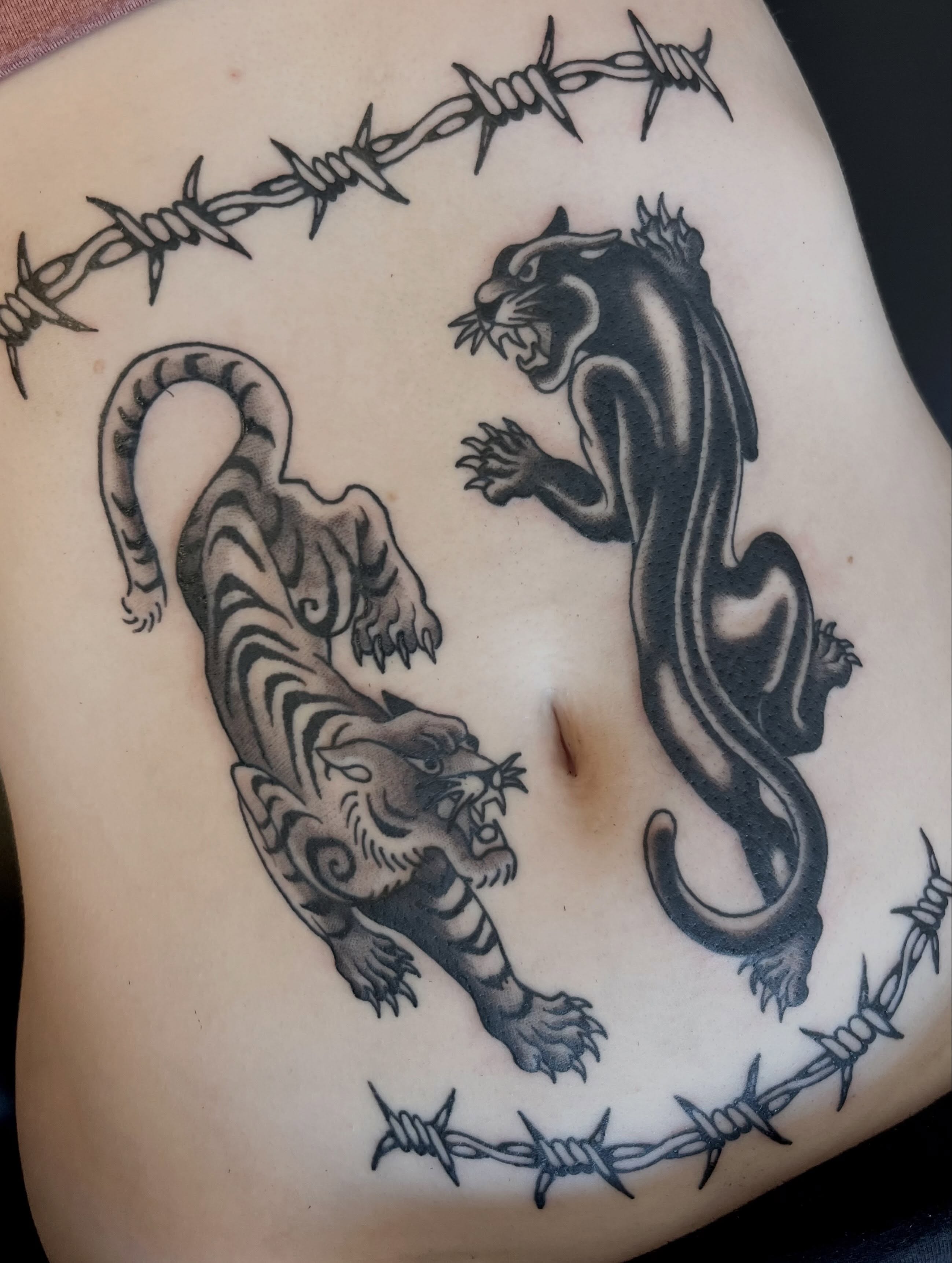 Tattoo by @audreywallacetattoo — black_and_grey