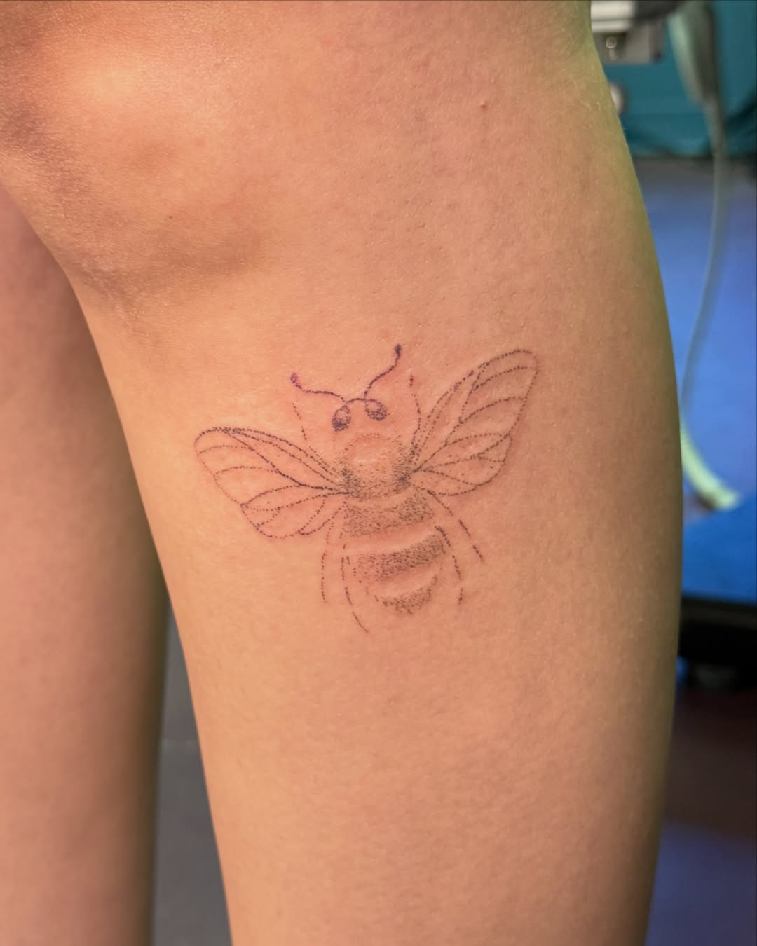Tattoo by @babybeartattoos β dotwork